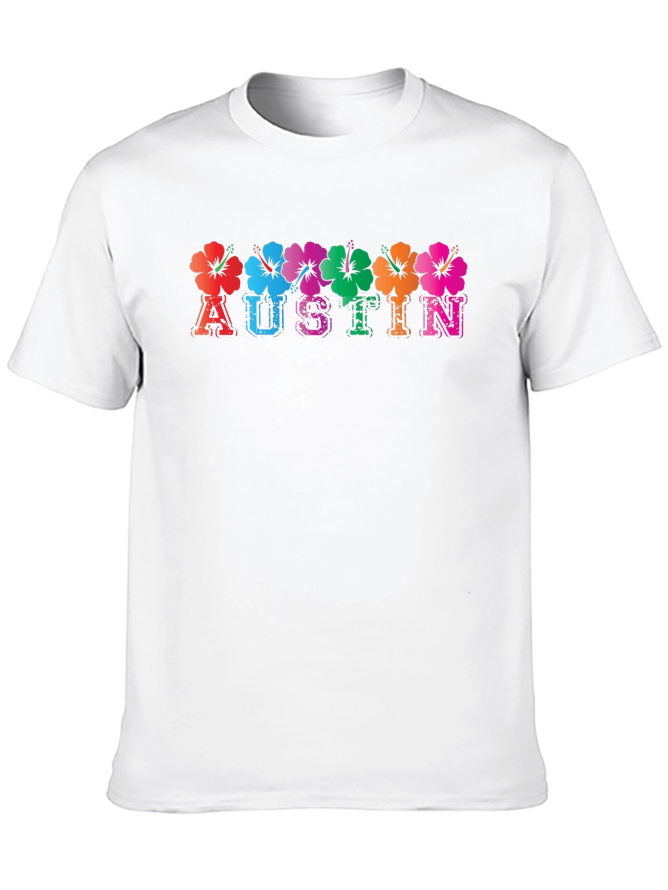 Austin Floral T-Shirt - Vibrant City Pride Tee