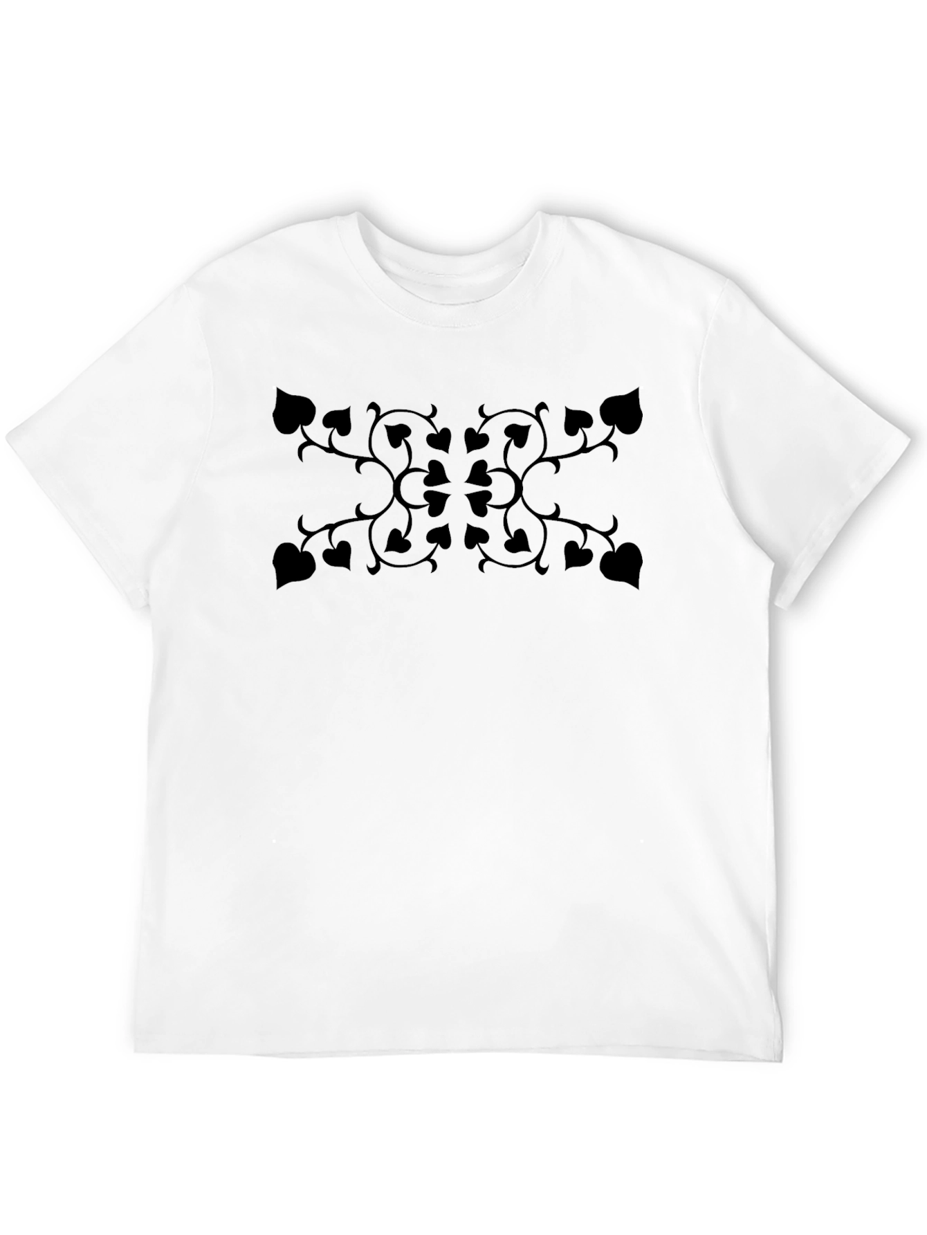 Modern Botanical Black T-Shirt