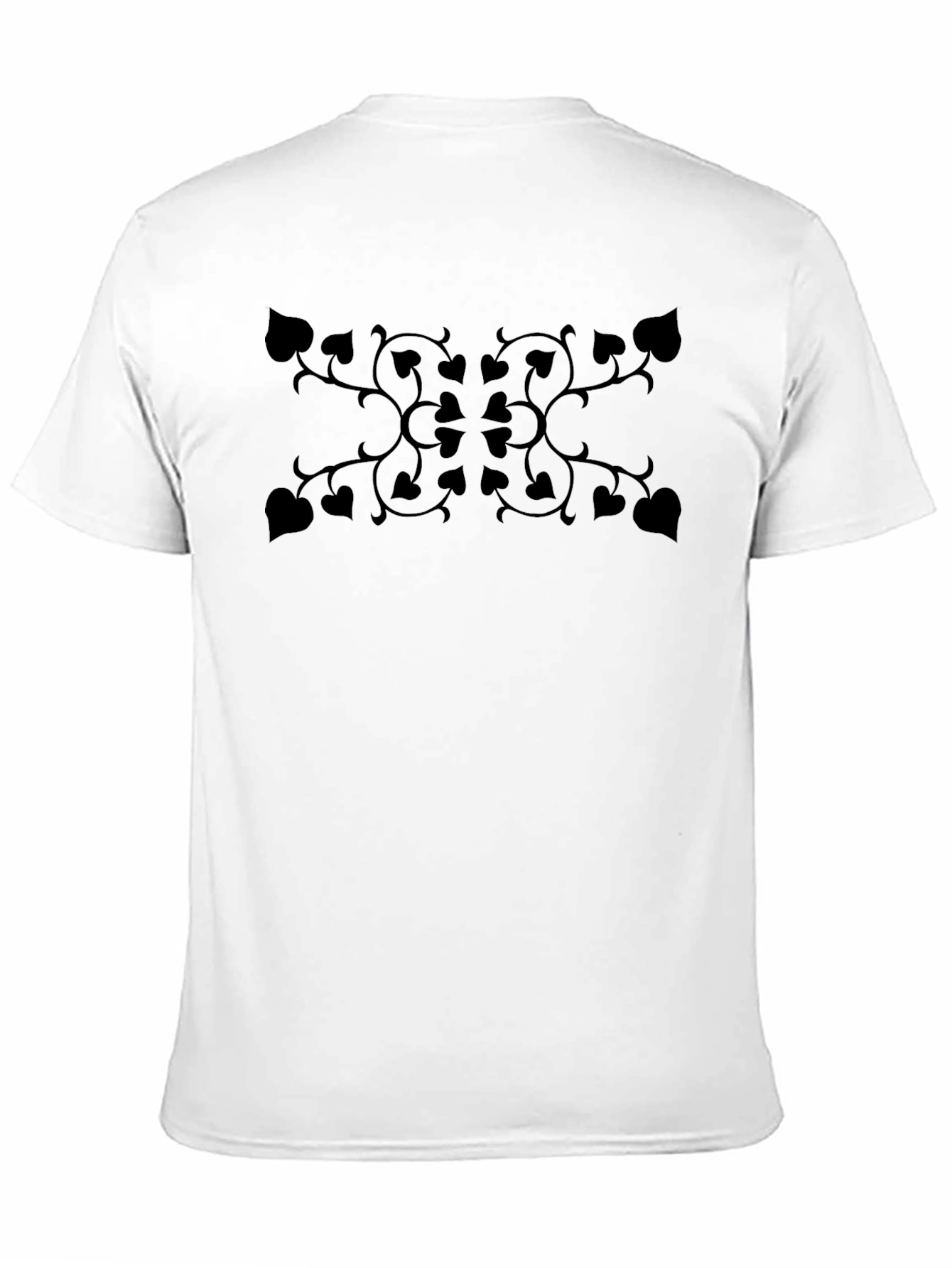 Modern Botanical Black T-Shirt