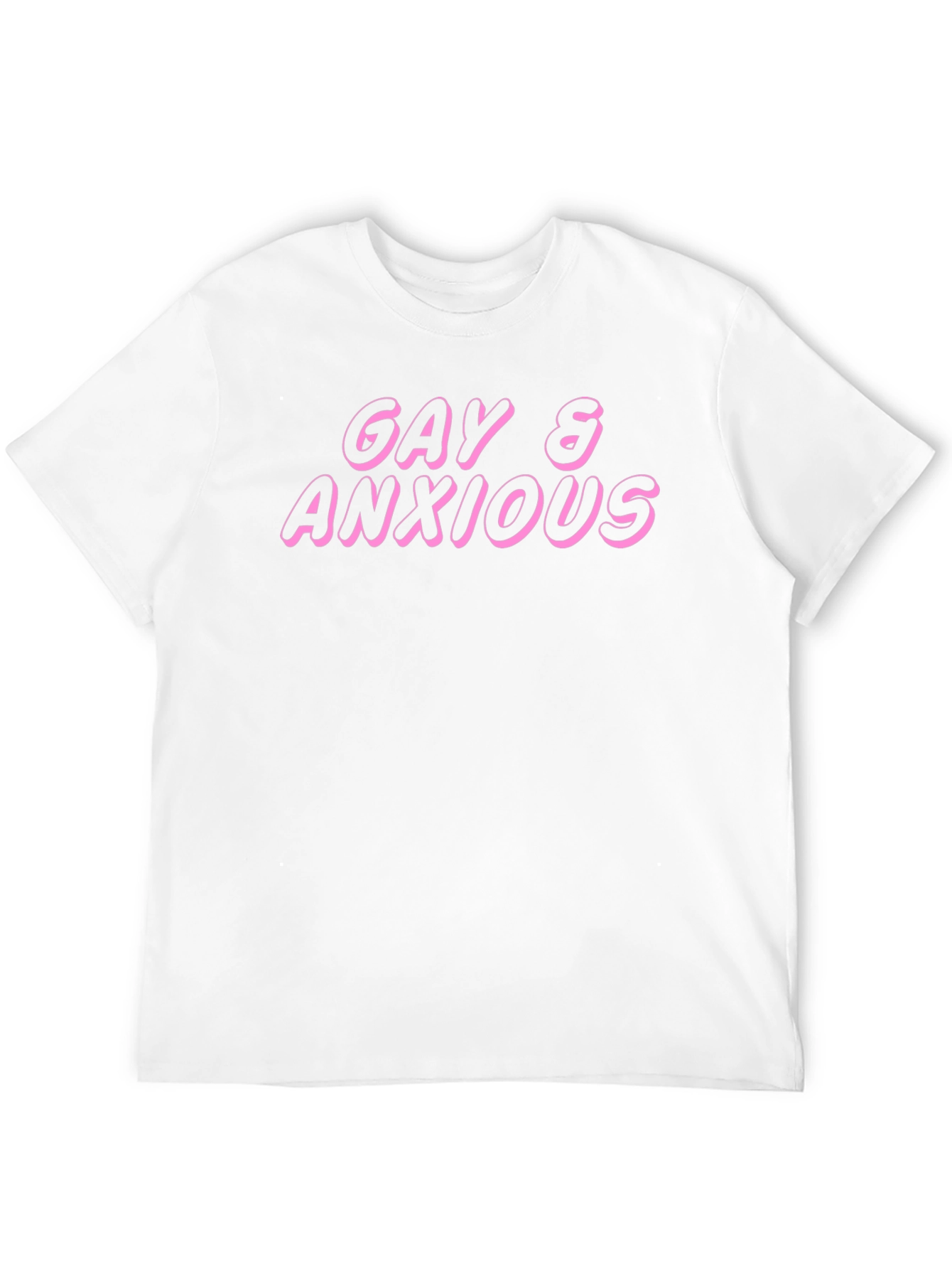 Gay & Anxious Graphic Tee - Black Unisex T-Shirt