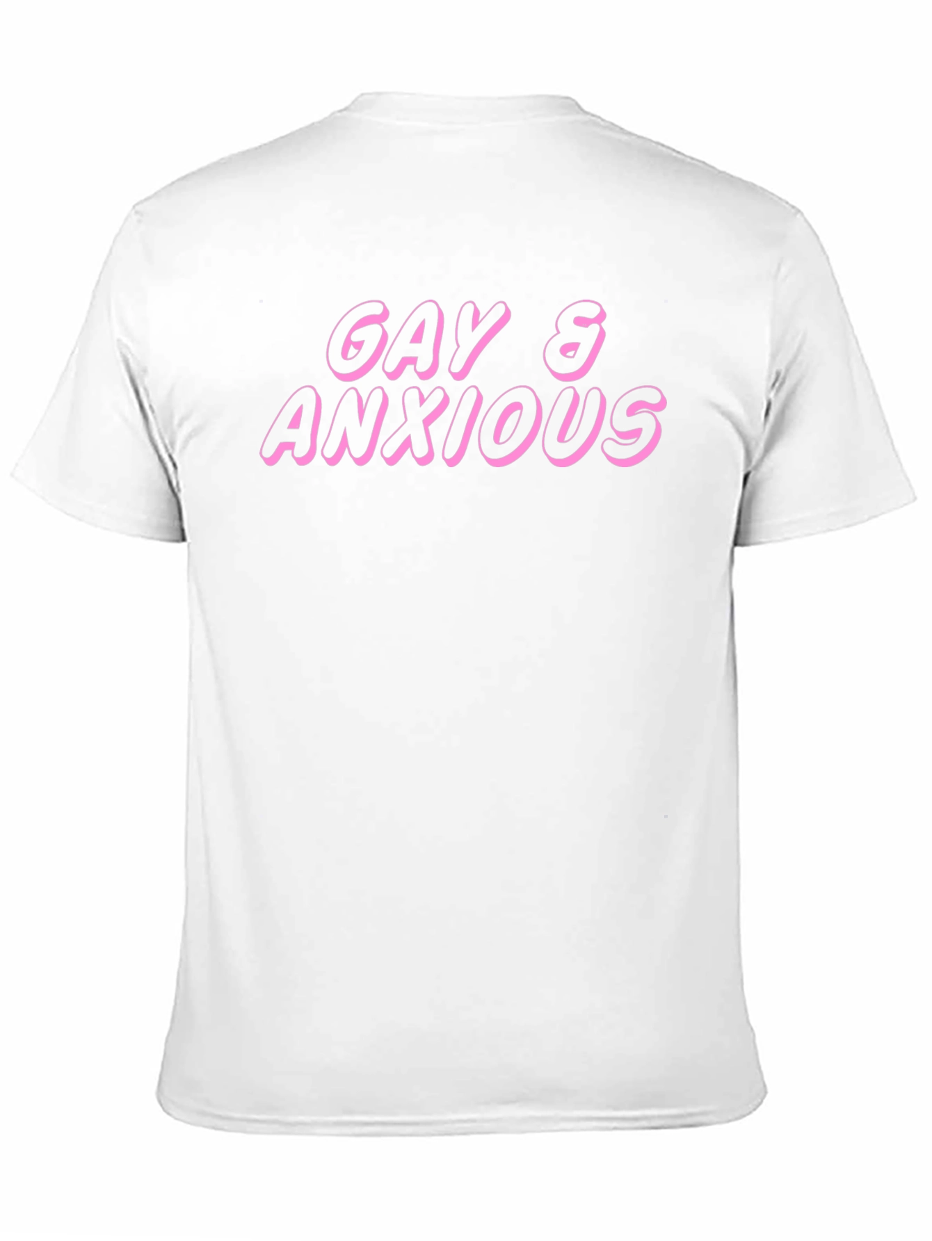Gay & Anxious Graphic Tee - Black Unisex T-Shirt