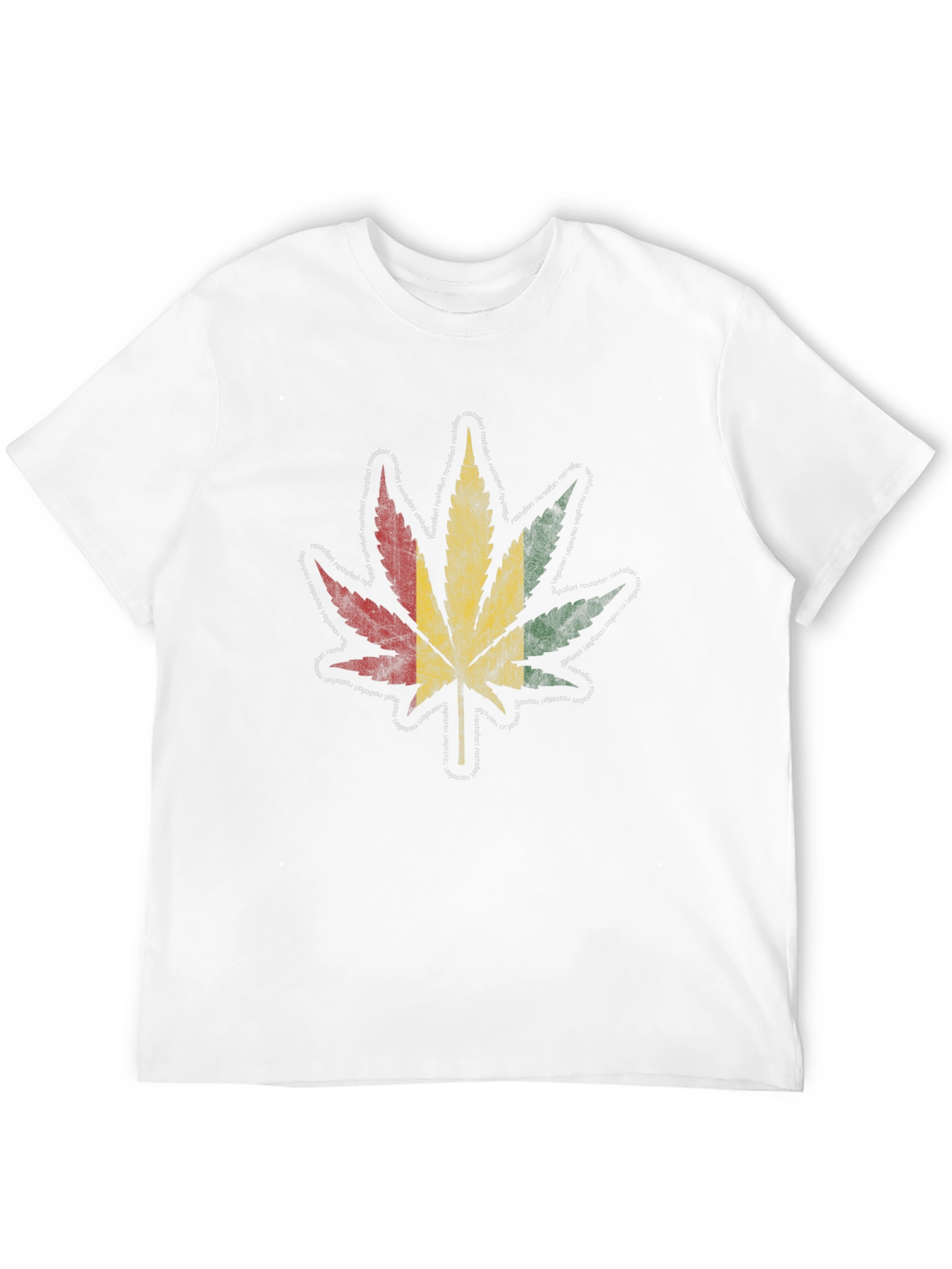 Rasta Leaf Graphic T-Shirt - Black