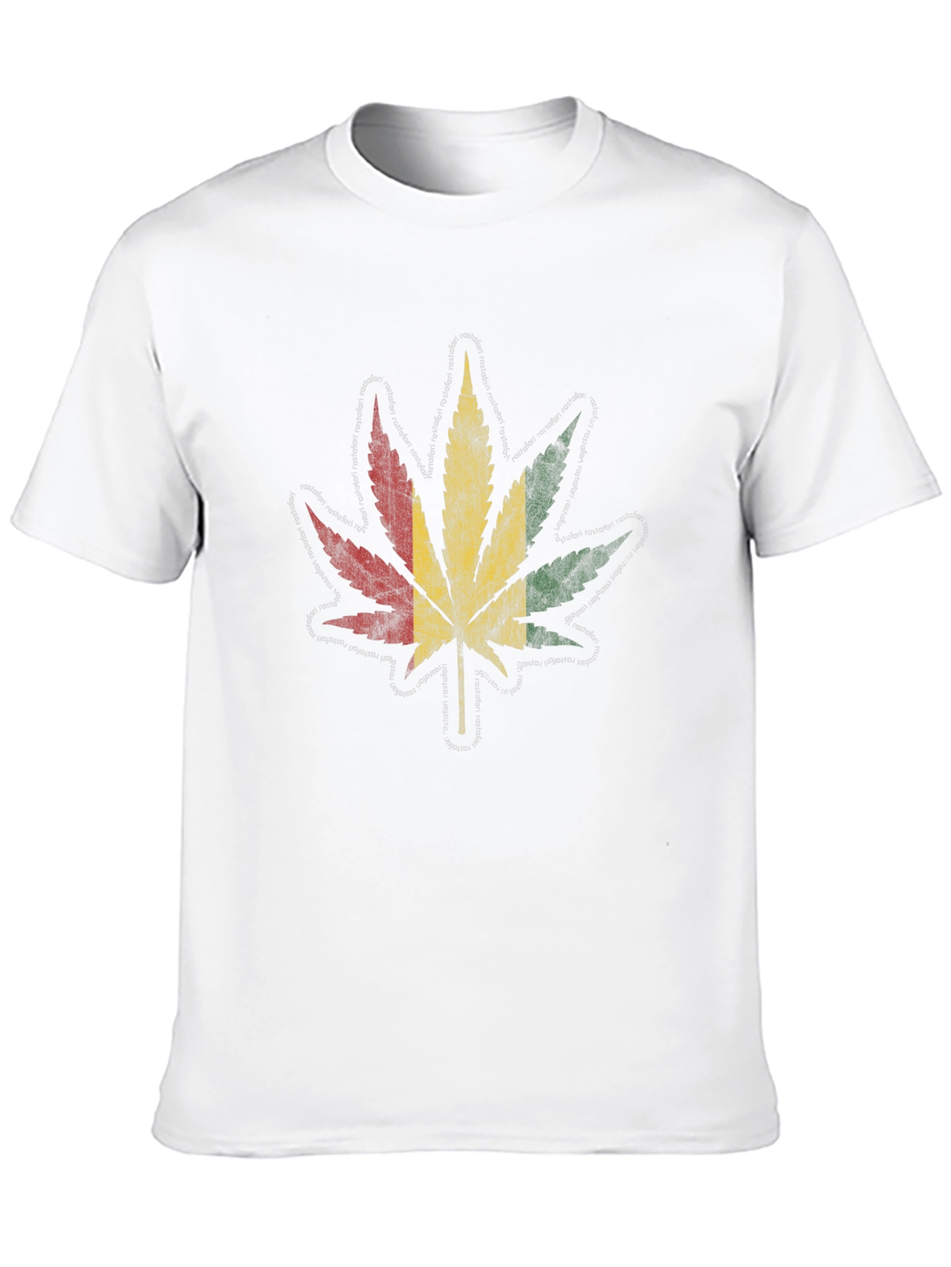 Rasta Leaf Graphic T-Shirt - Black