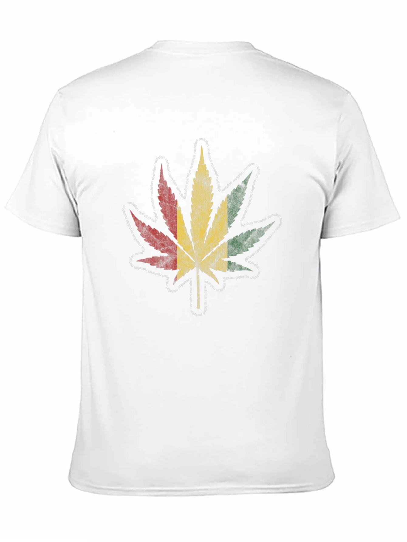 Rasta Leaf Graphic T-Shirt - Black