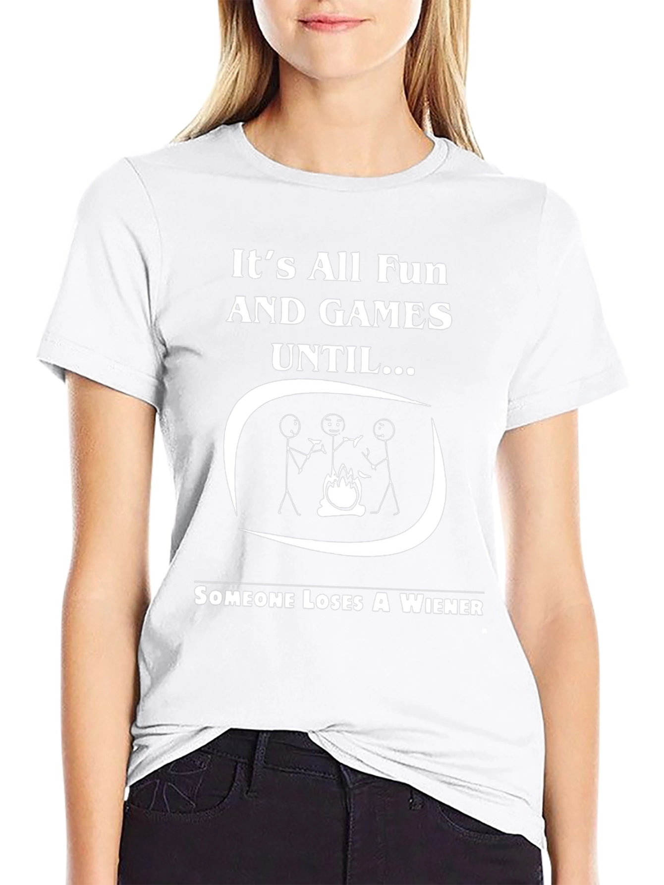 Funny Camping T-Shirt - Loses a Wiener Tee