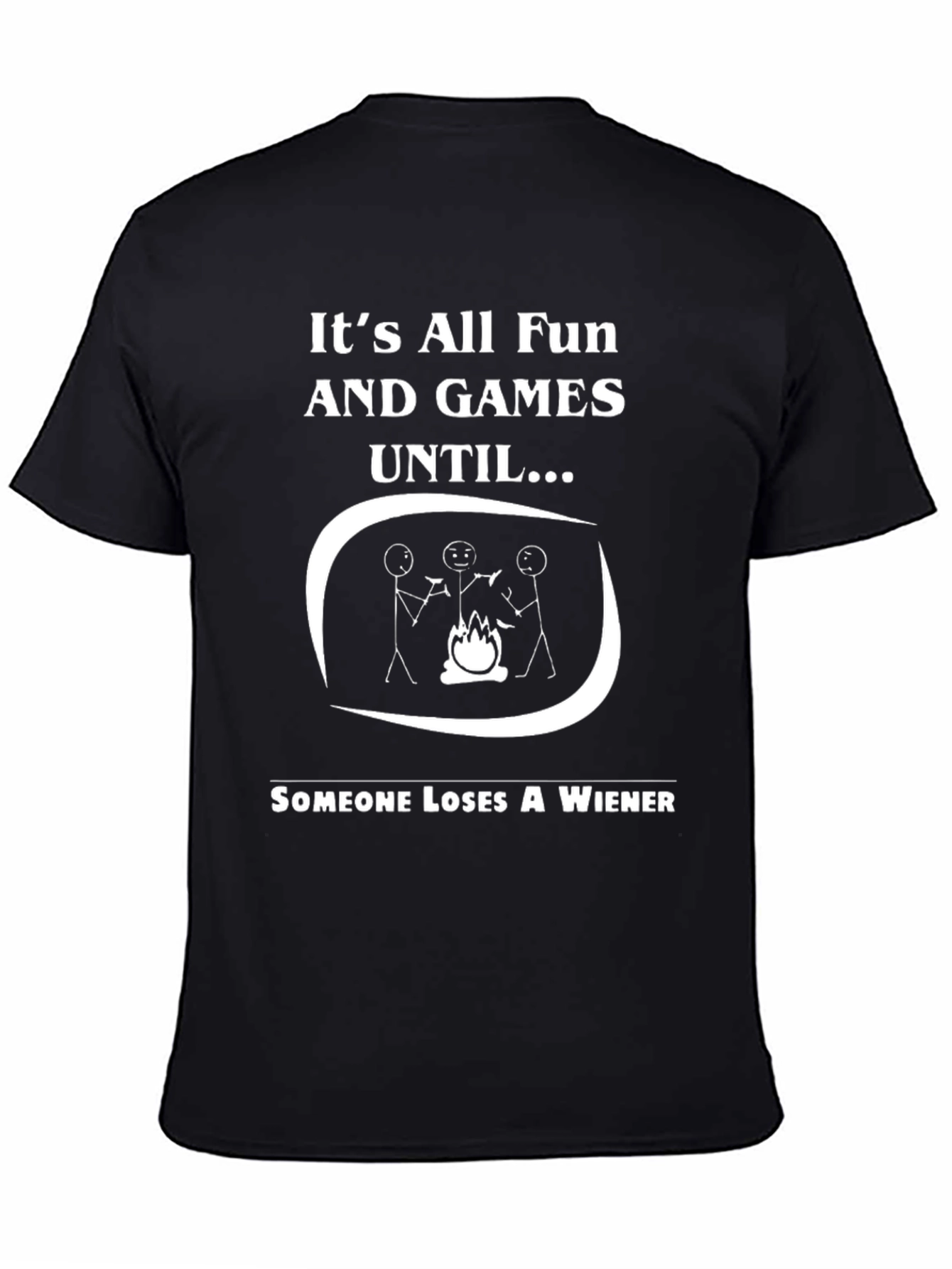 Funny Camping T-Shirt - Loses a Wiener Tee