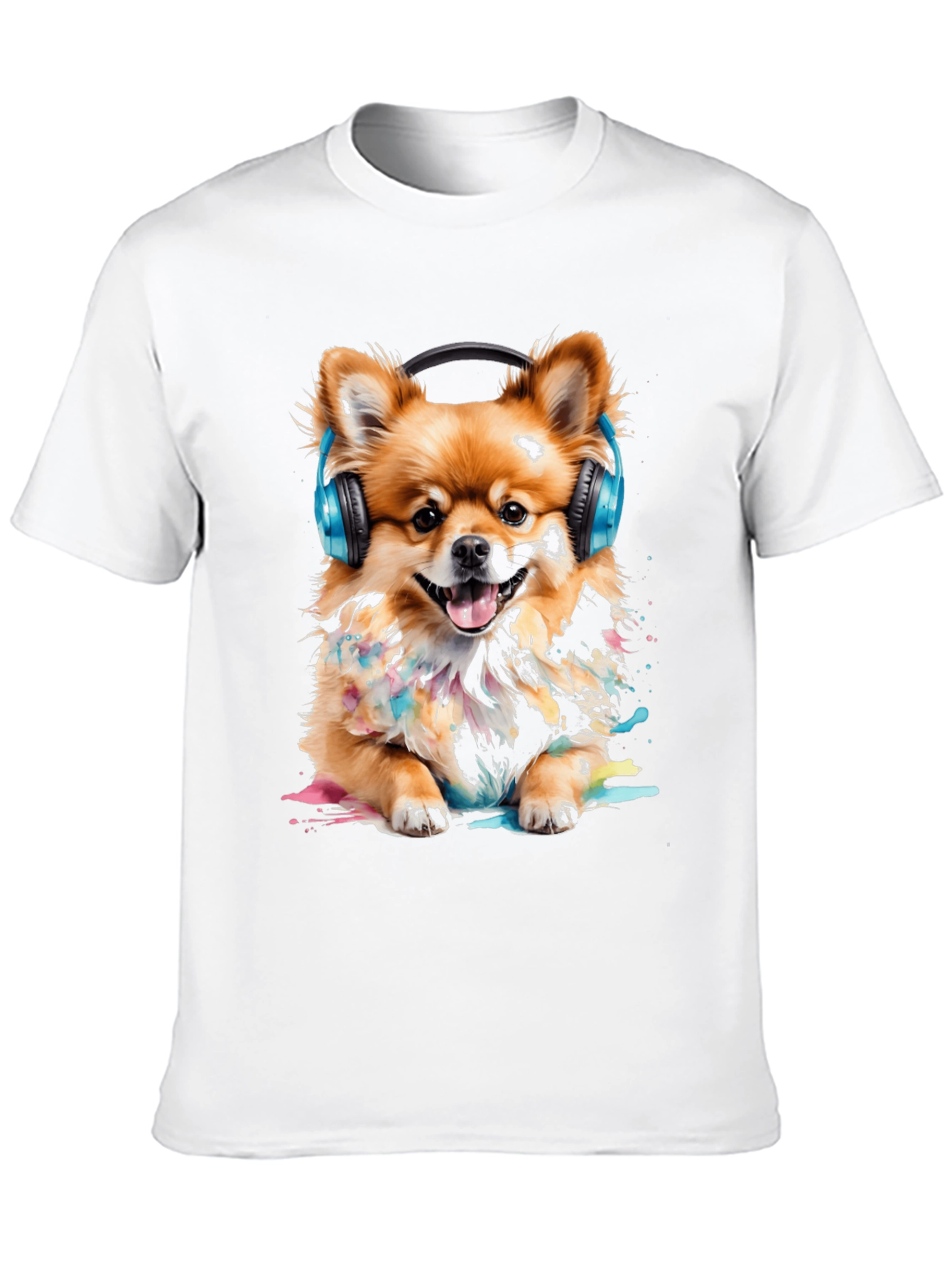 Dog with Headphones T-Shirt