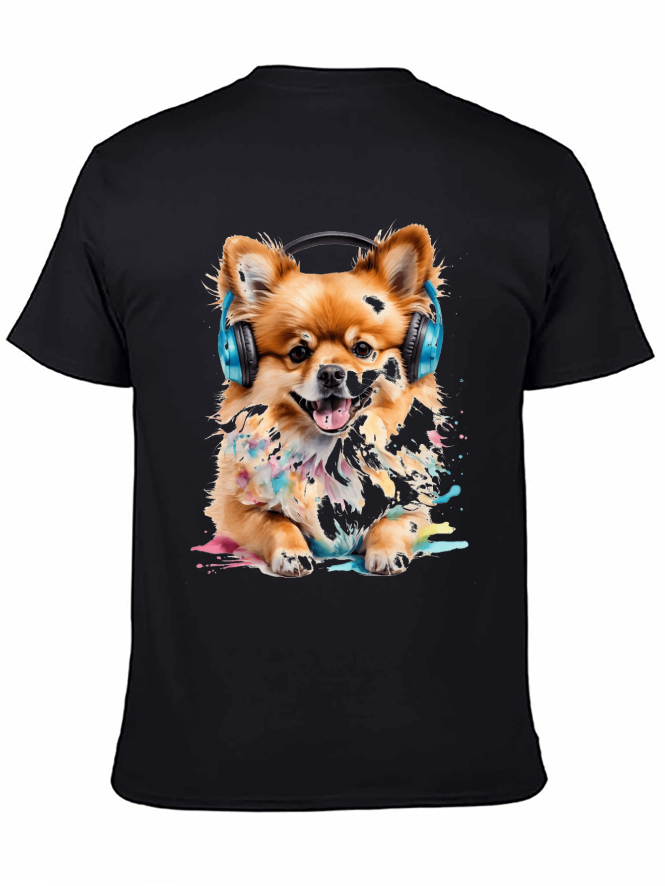 Dog with Headphones T-Shirt