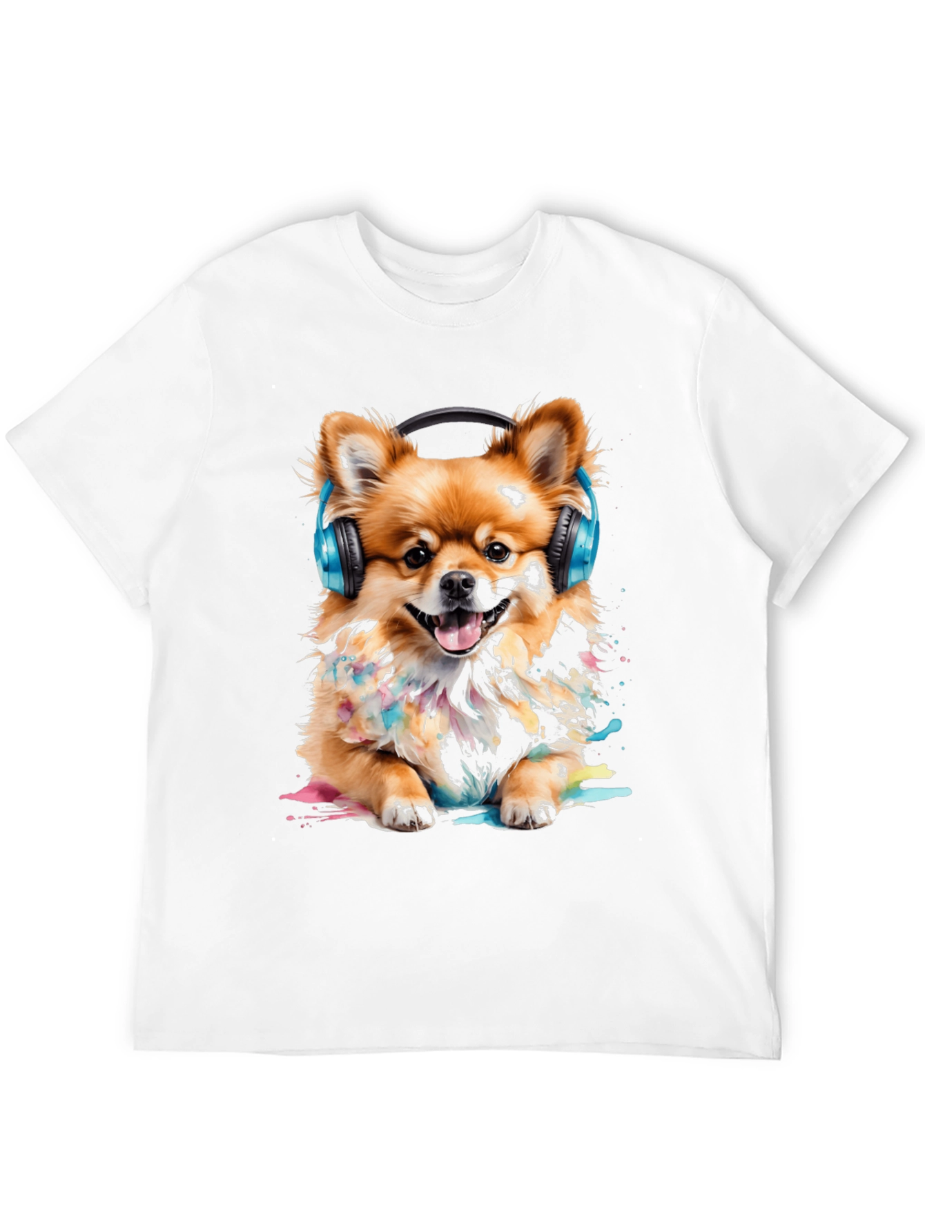 Dog with Headphones T-Shirt