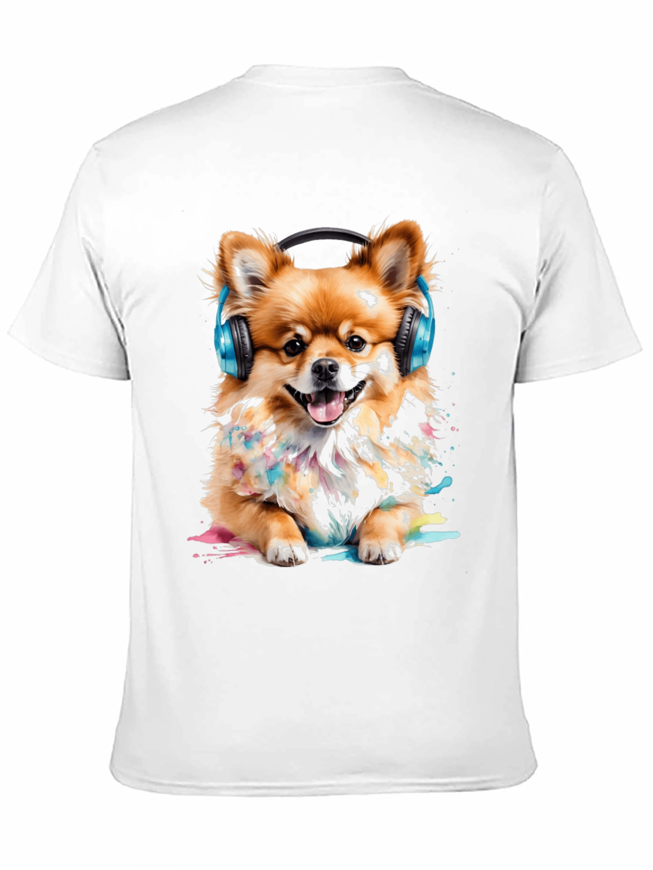 Dog with Headphones T-Shirt