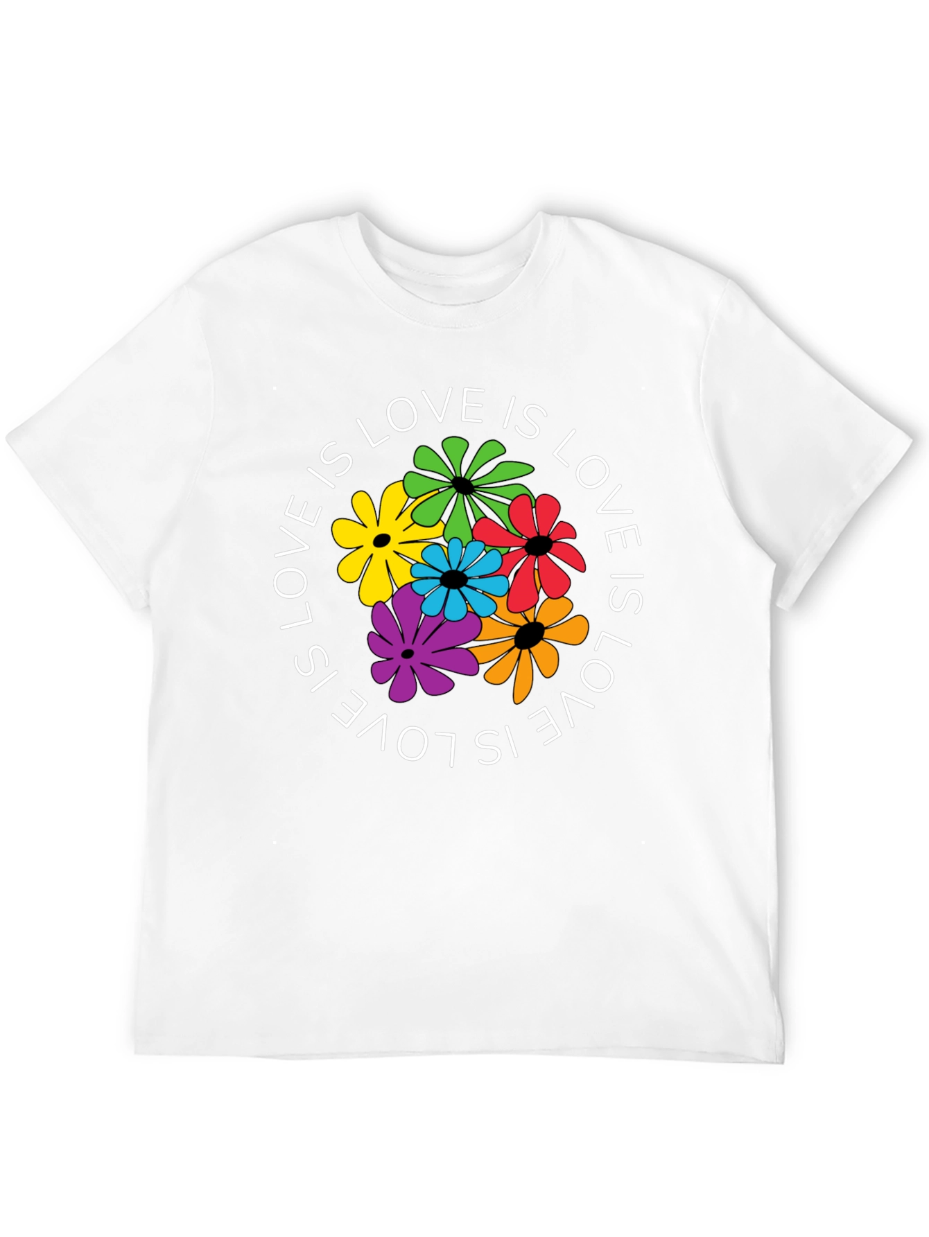 Love Is Love Floral Graphic T-Shirt