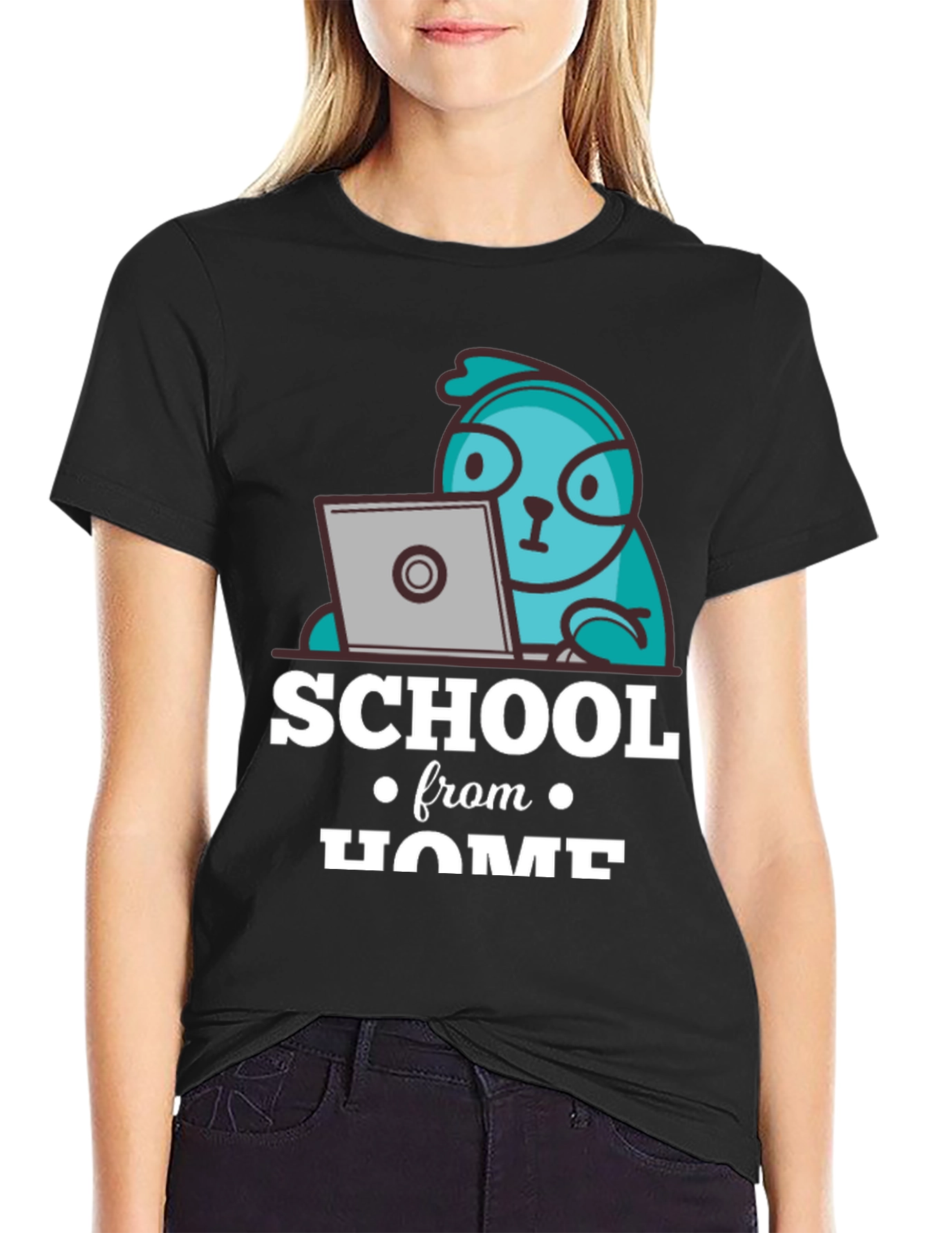 School From Home Sloth T-Shirt