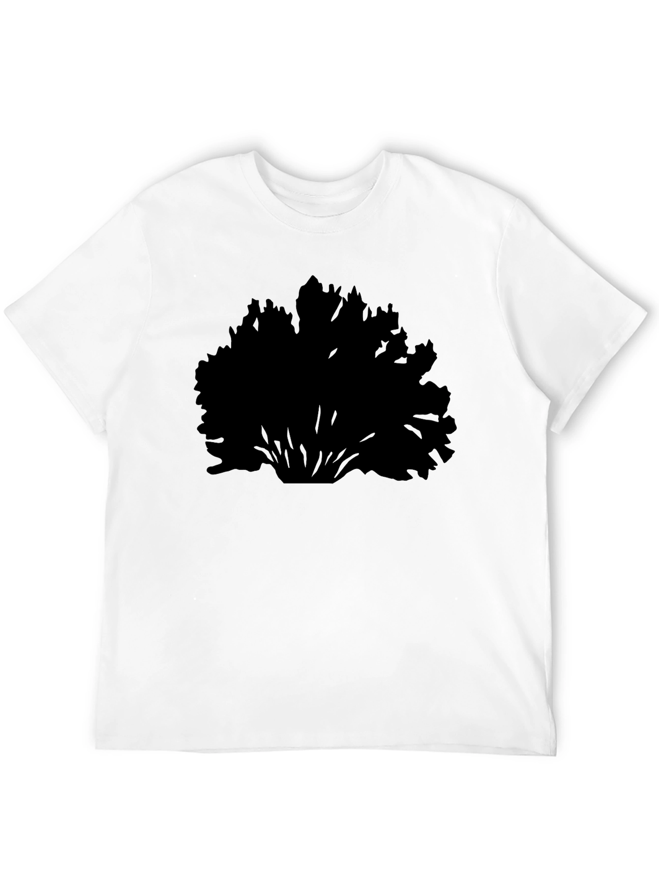 Black Bush Silhouette Mens T-Shirt