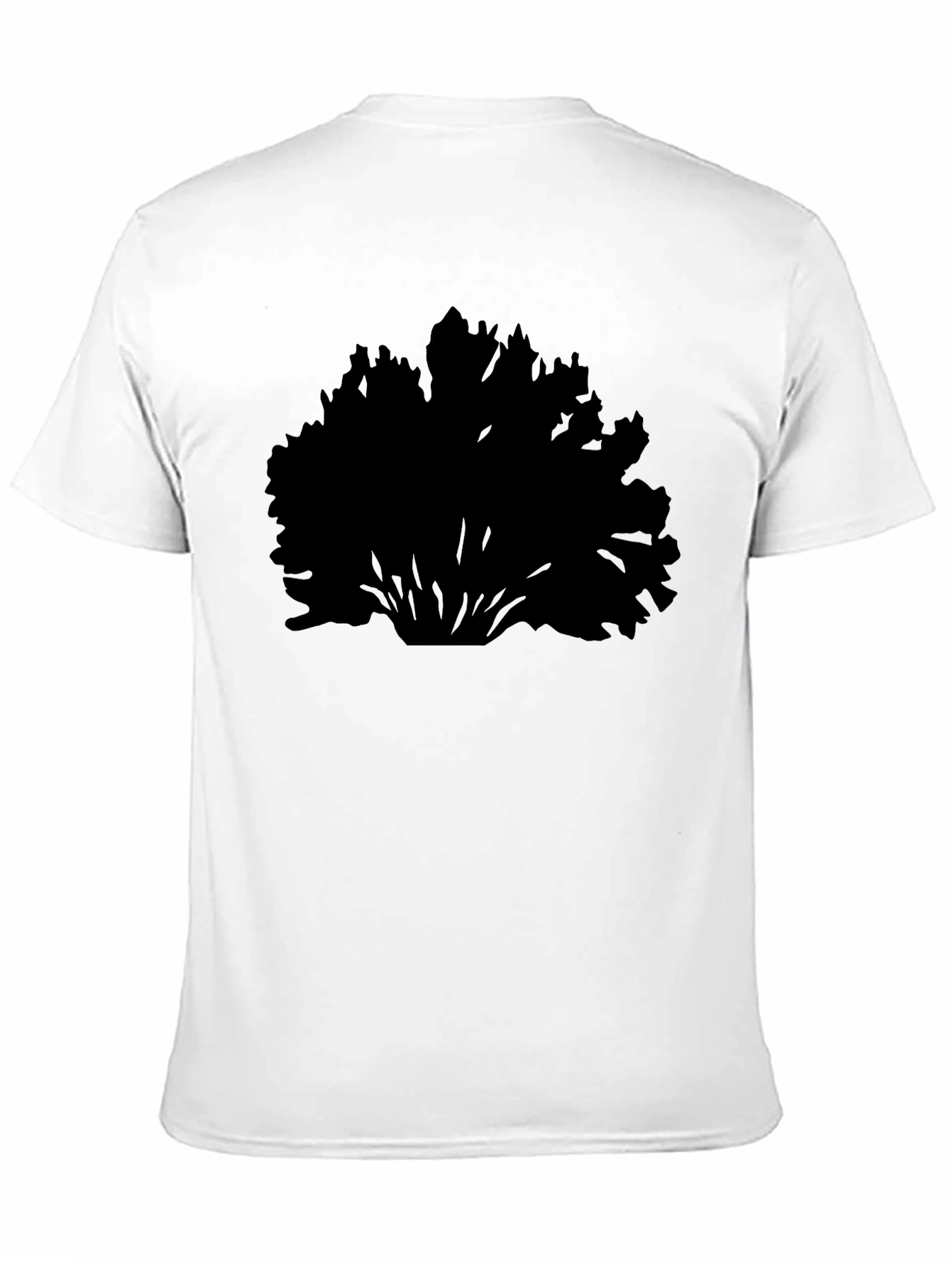 Black Bush Silhouette Mens T-Shirt