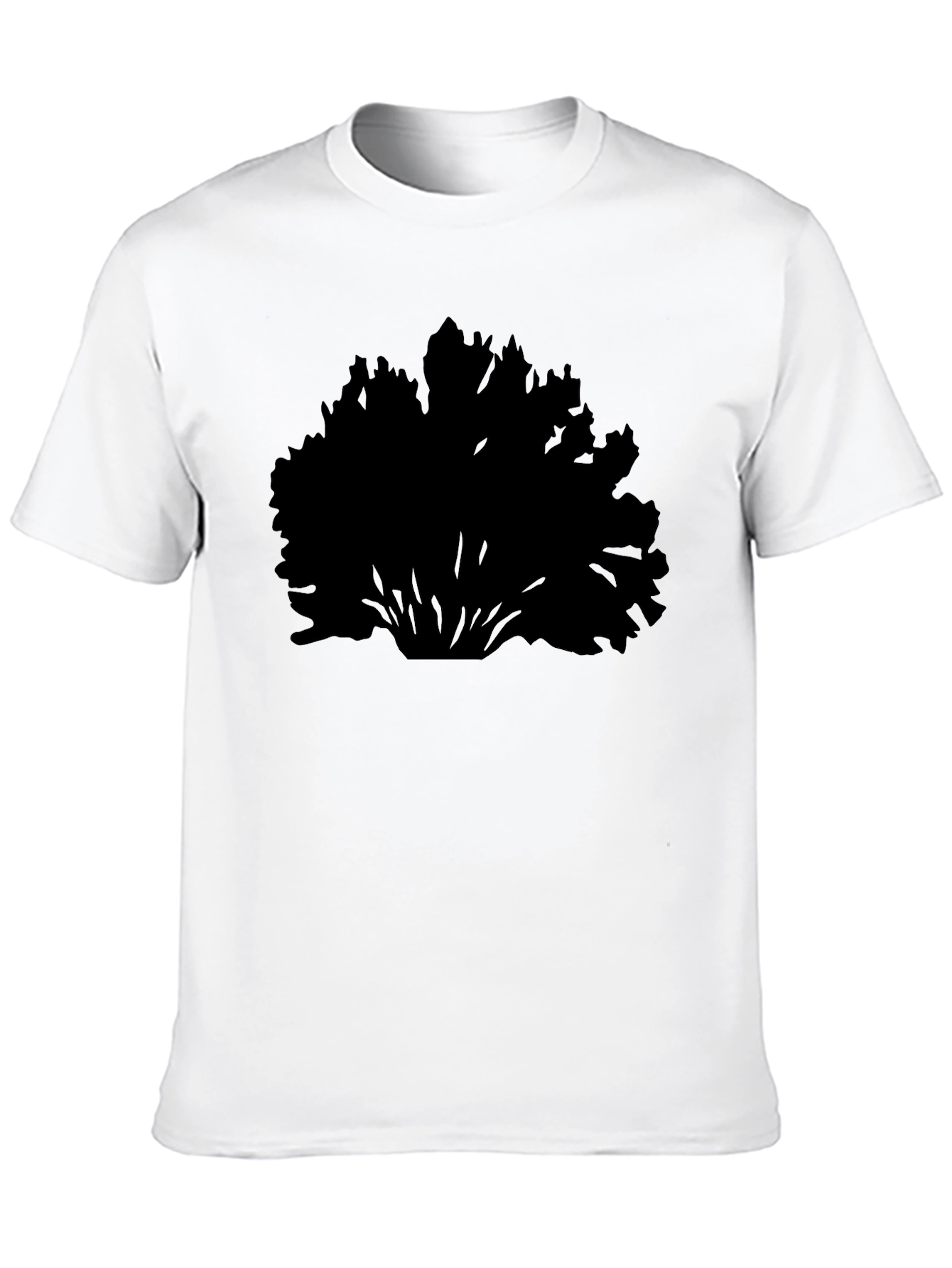 Black Bush Silhouette Mens T-Shirt