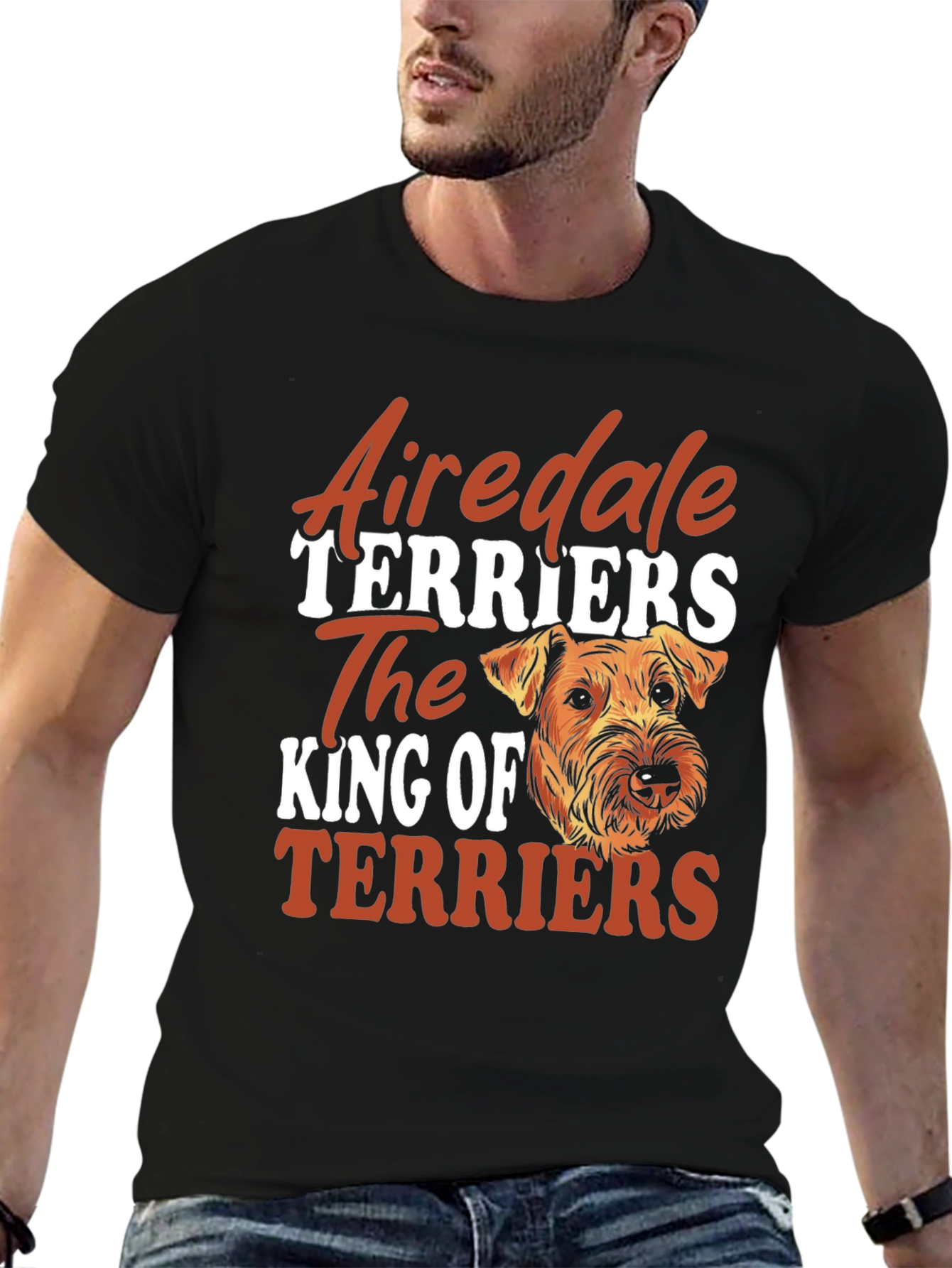 Airedale Terrier Dog Breed Graphic T-Shirt
