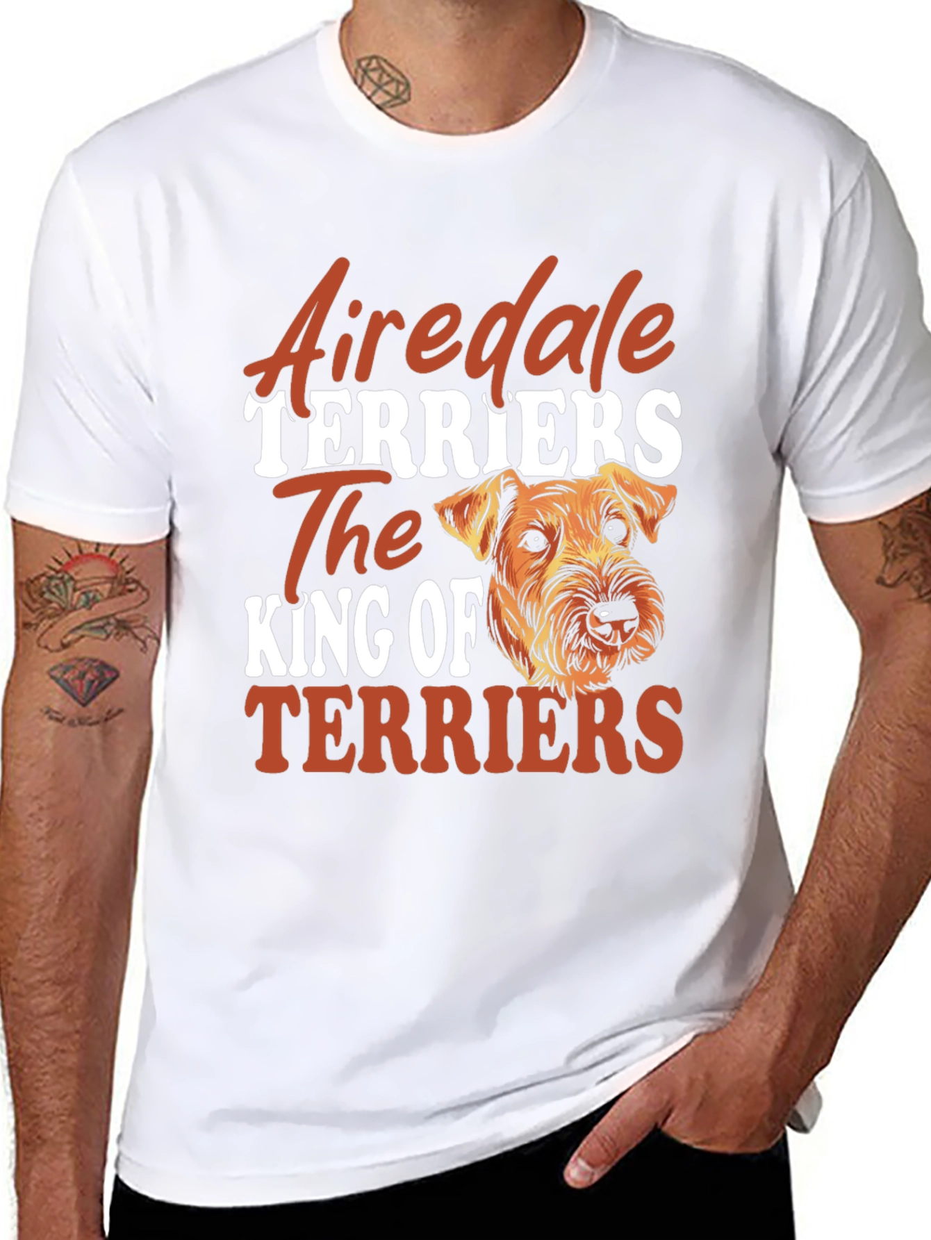 Airedale Terrier Dog Breed Graphic T-Shirt