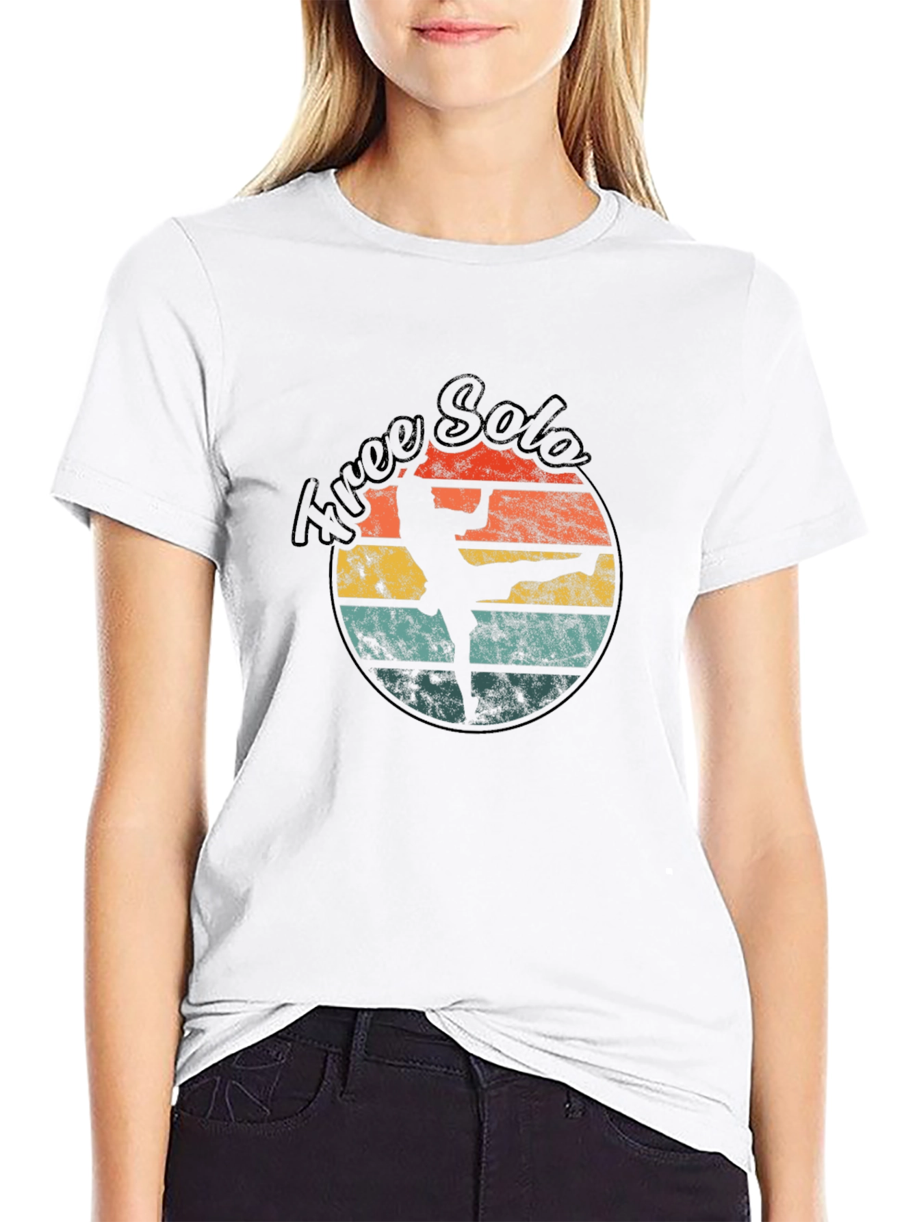 Retro Free Solo T-Shirt - Black Graphic Tee