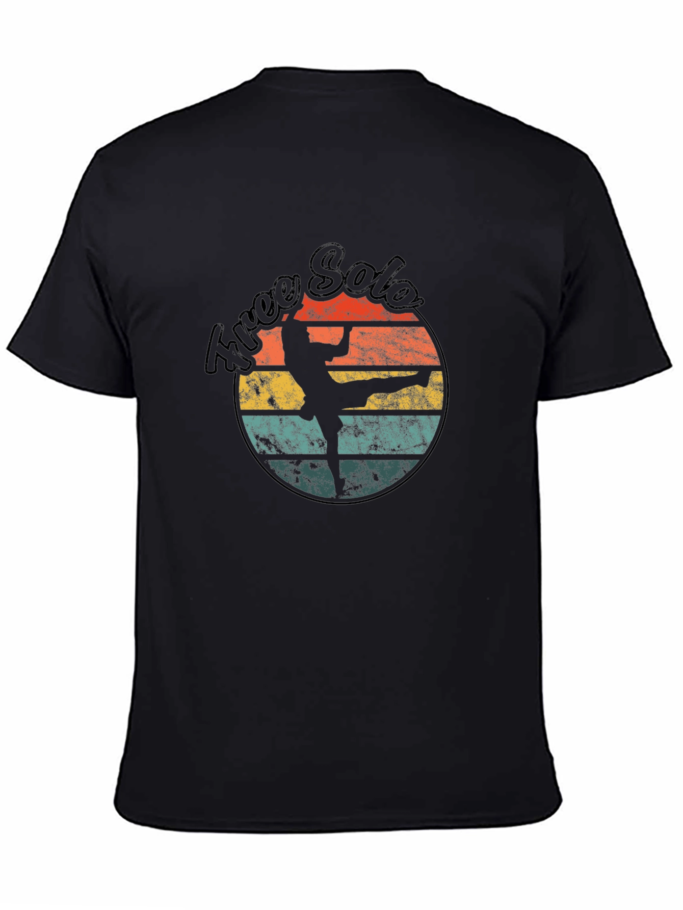 Retro Free Solo T-Shirt - Black Graphic Tee