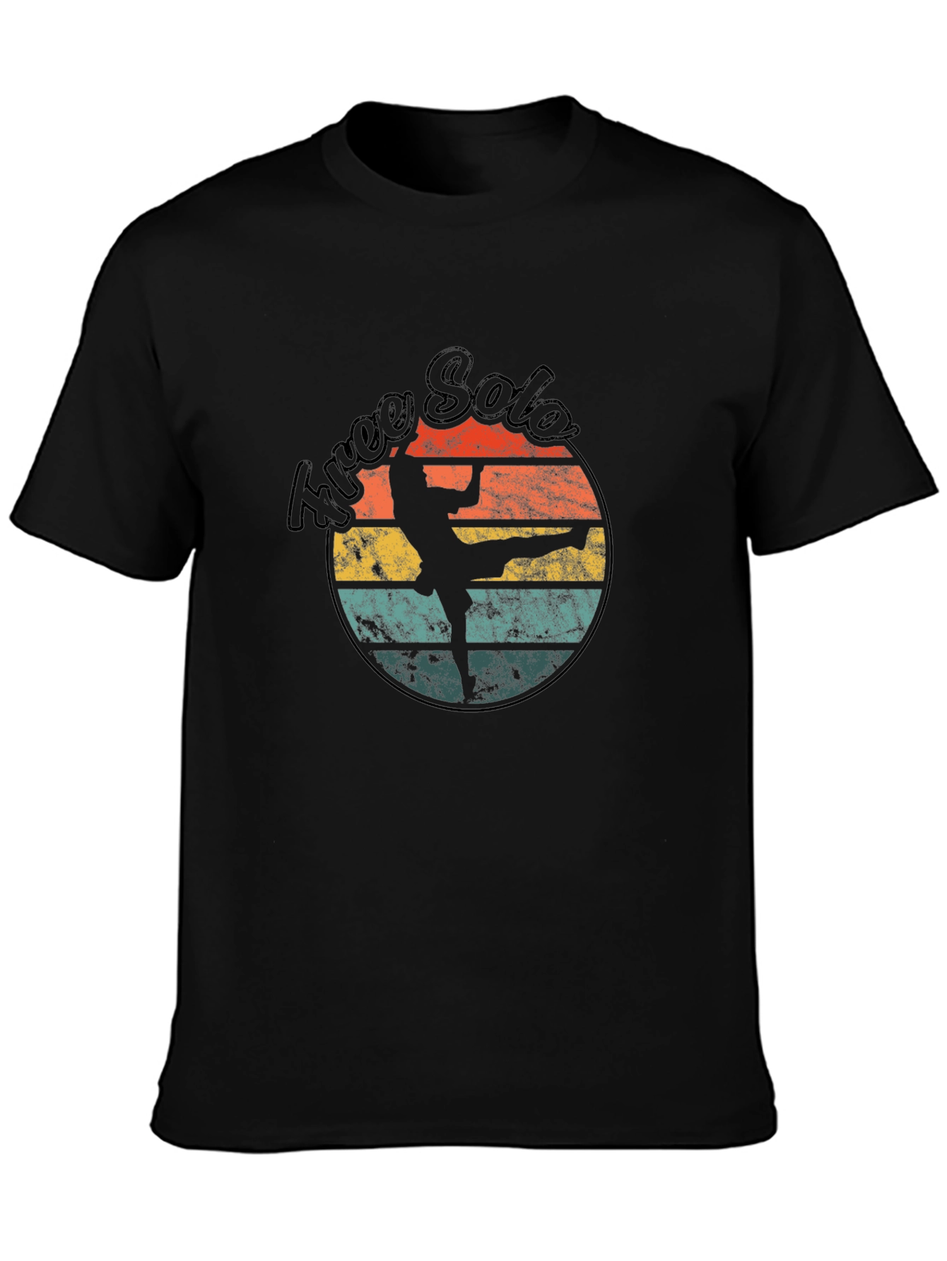 Retro Free Solo T-Shirt - Black Graphic Tee