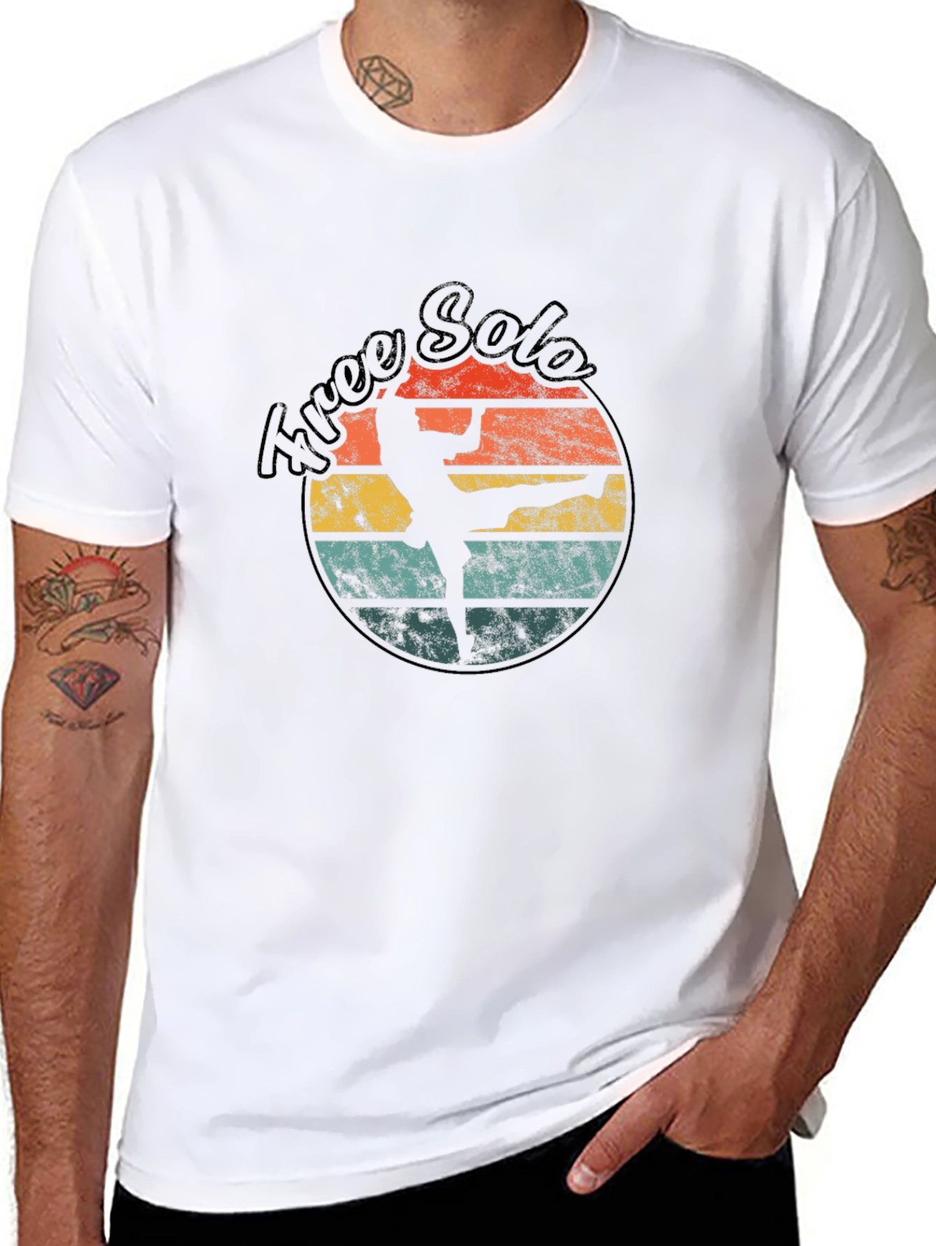 Retro Free Solo T-Shirt - Black Graphic Tee