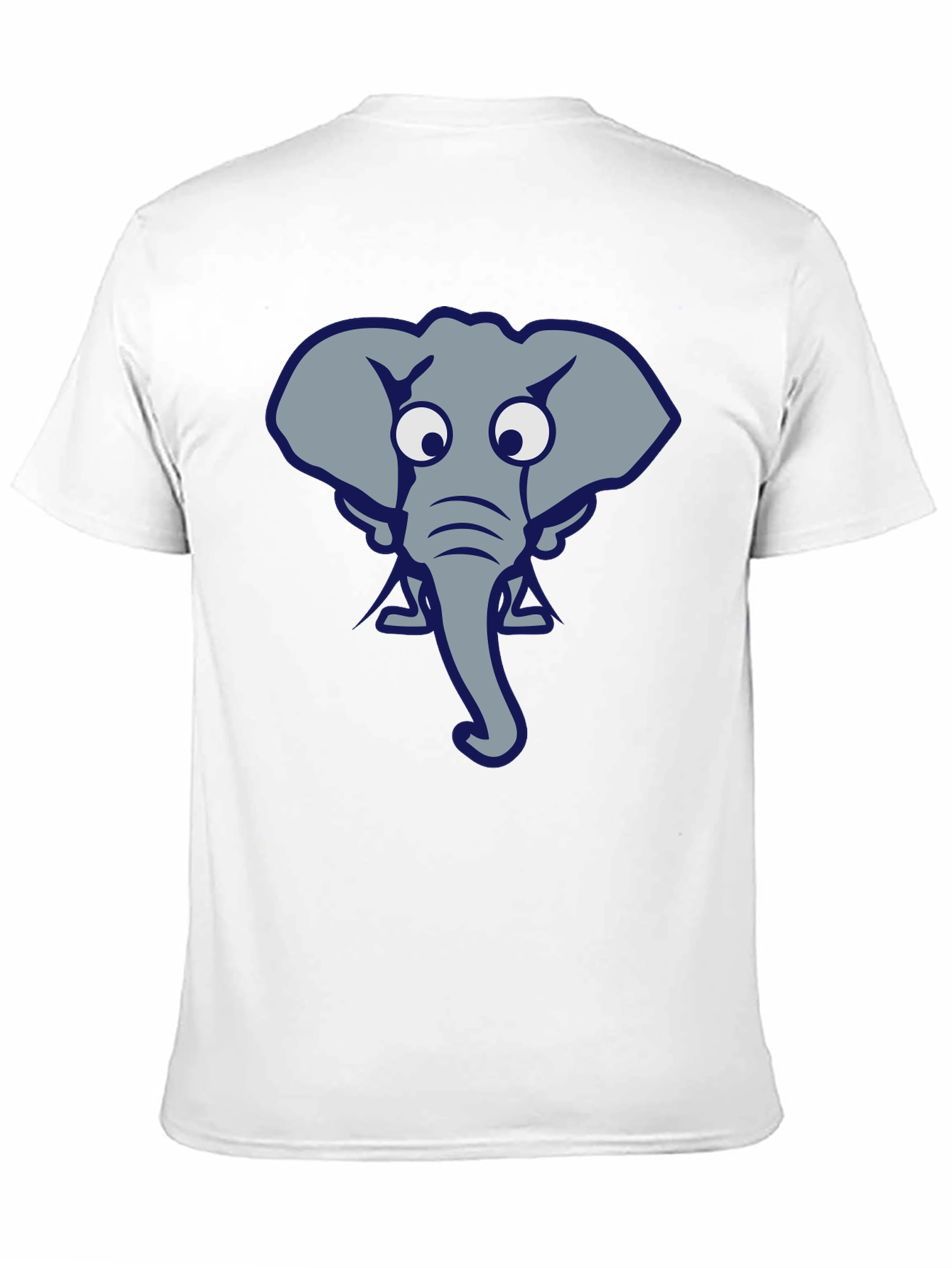 Funny Elephant Graphic Tee - Black Cotton T-Shirt
