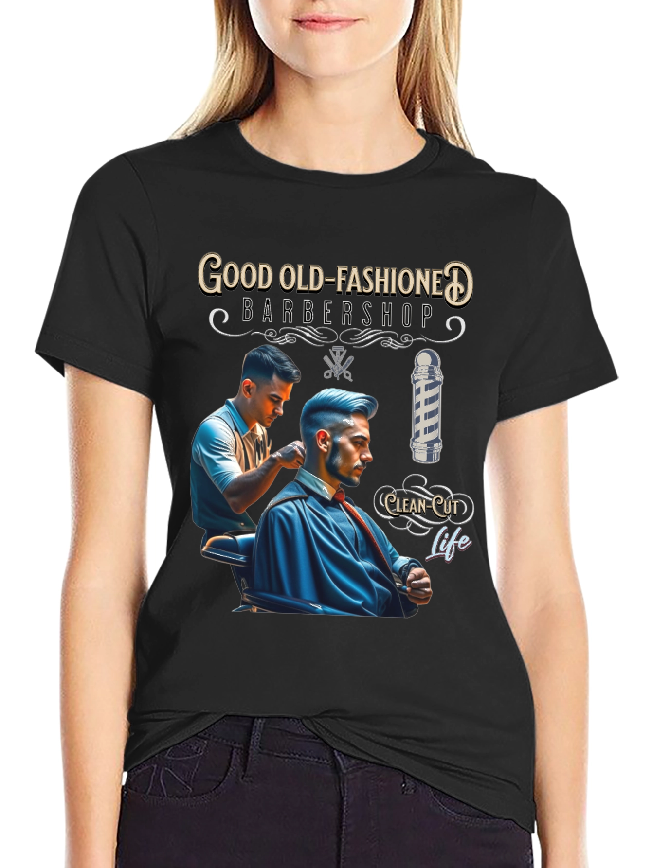 Good Old-Fashioned Barbershop T-Shirt