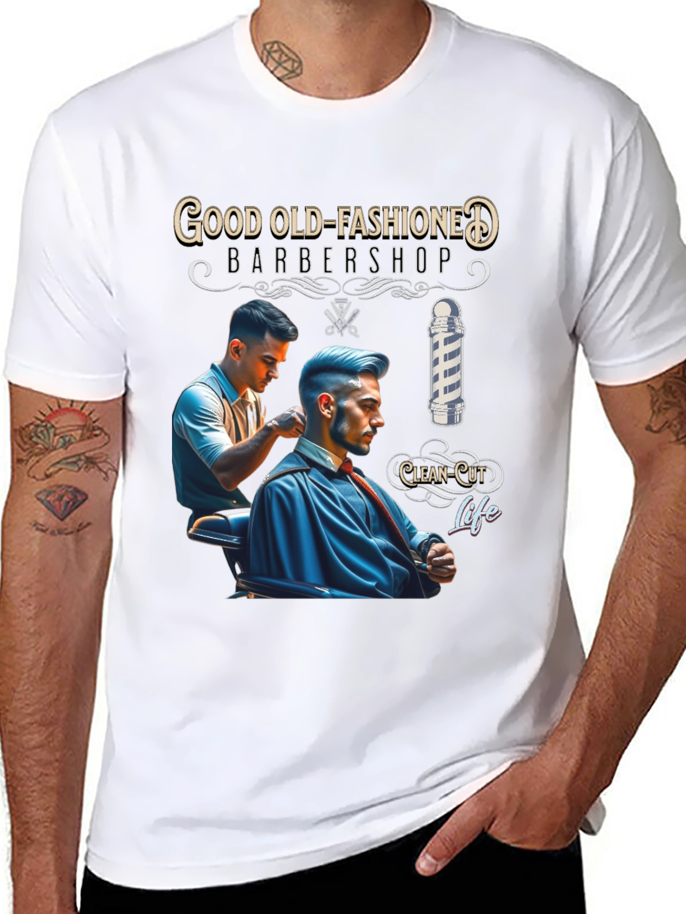 Good Old-Fashioned Barbershop T-Shirt