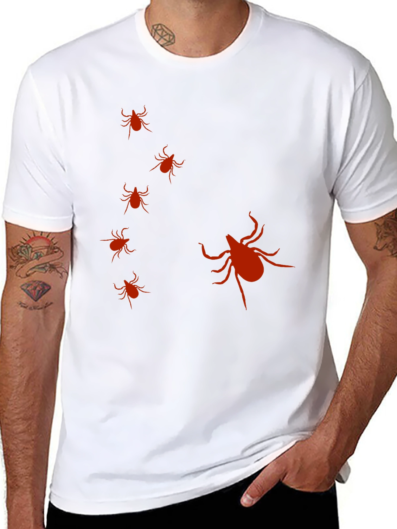 Tick Graphic T-Shirt - Black