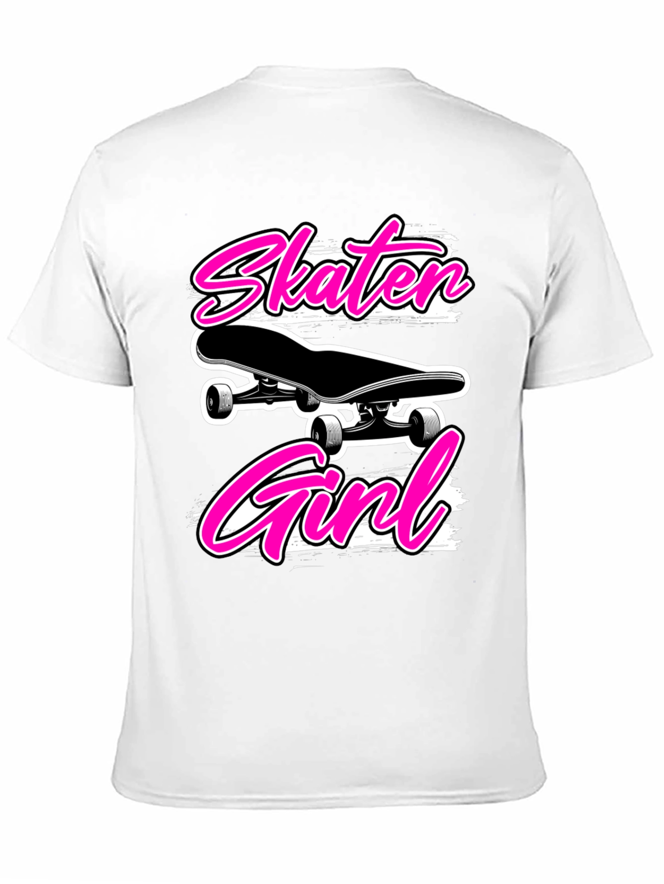 Skater Girl Black T-Shirt - Cool Graphic Tee