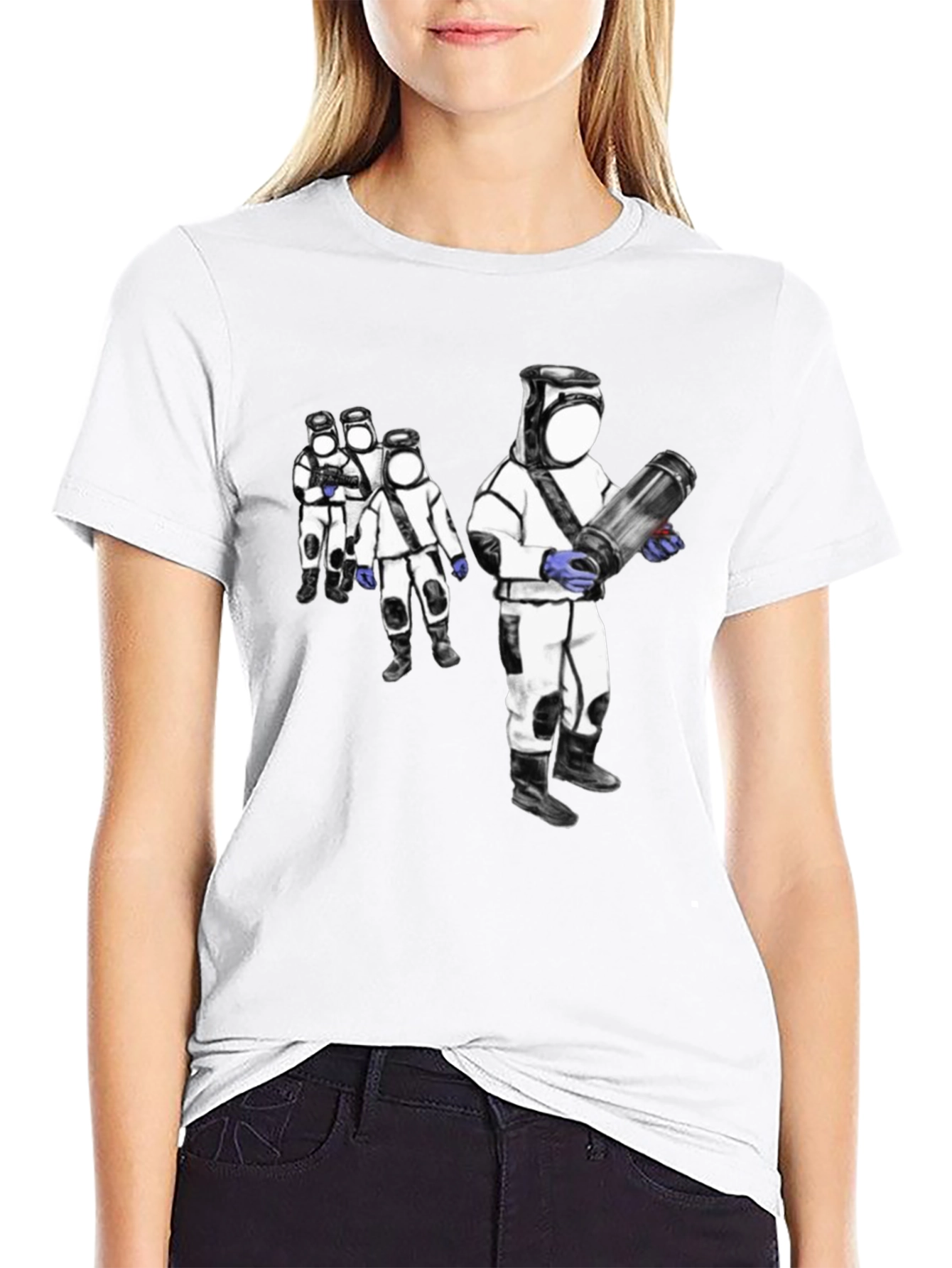 Hazmat Crew Graphic Tee - Black Cotton Shirt