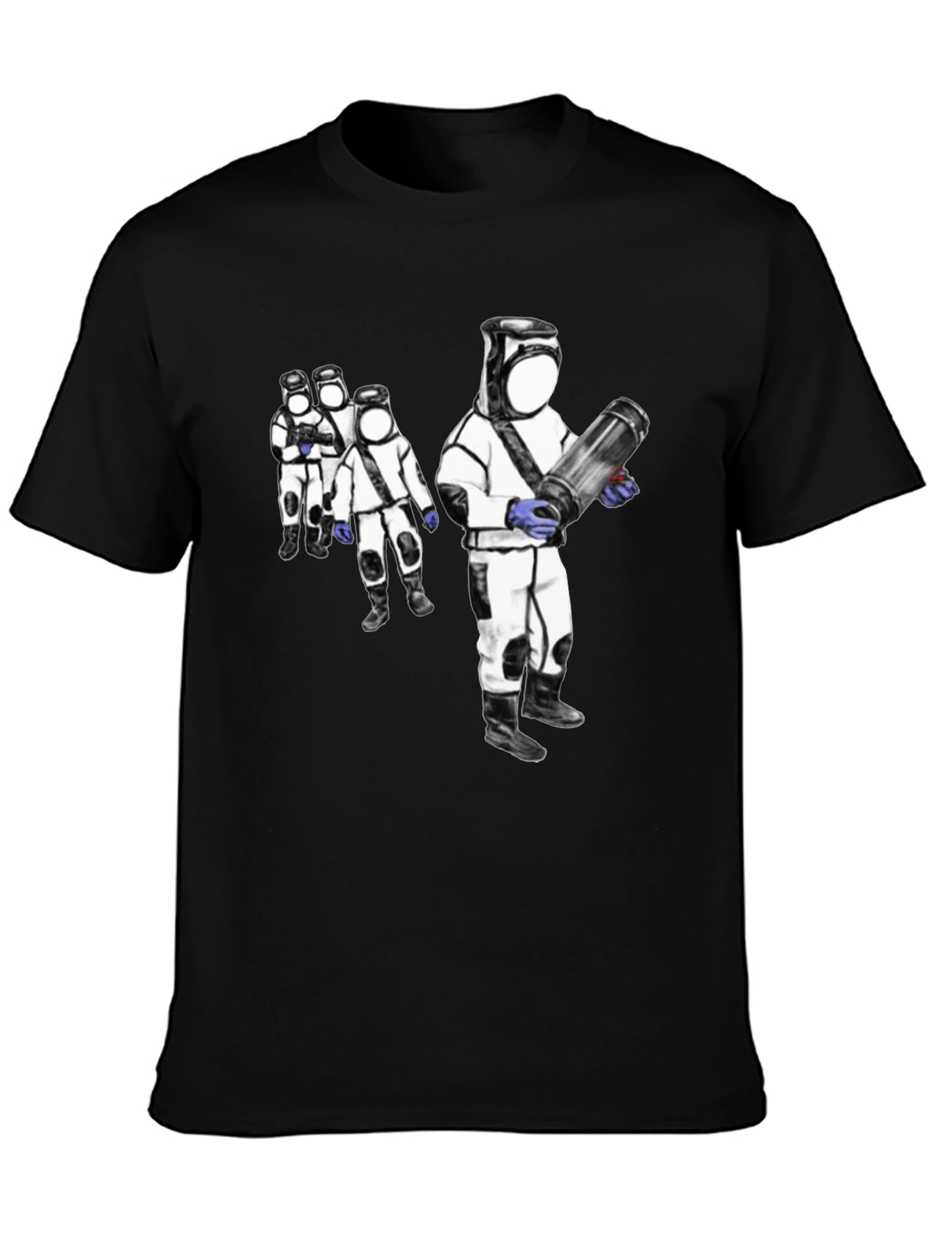 Hazmat Crew Graphic Tee - Black Cotton Shirt