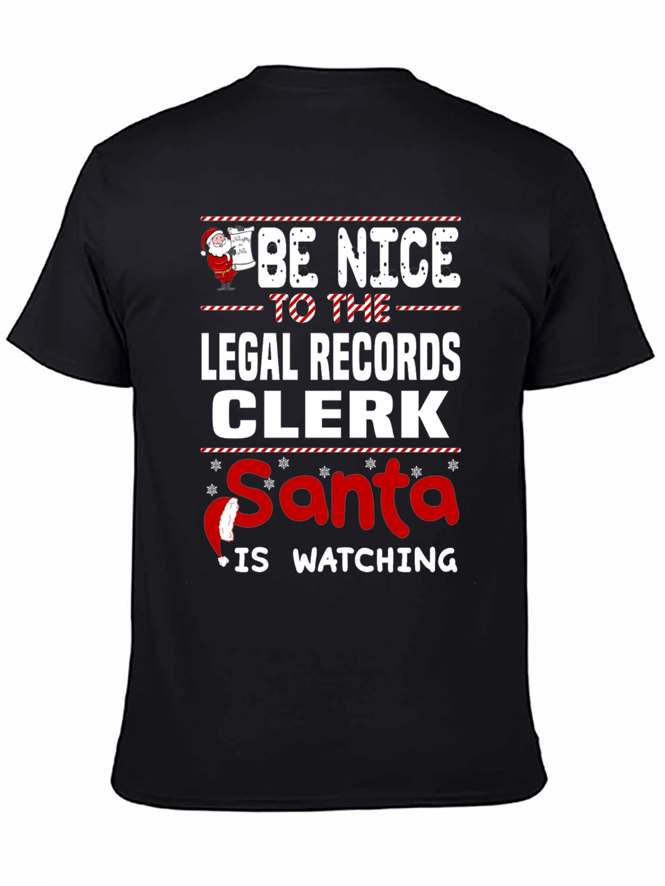 Funny Legal Records Clerk Christmas T-Shirt