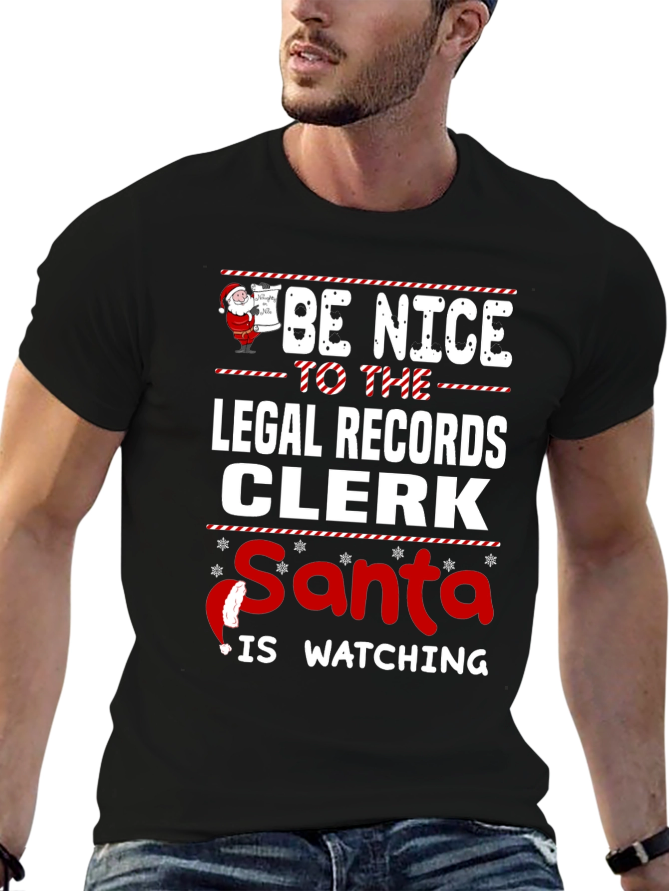 Funny Legal Records Clerk Christmas T-Shirt