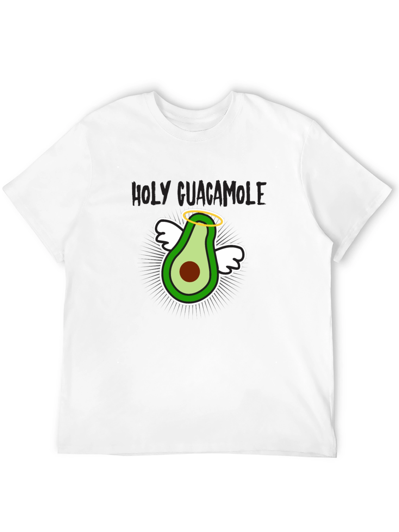 Holy Guacamole T-Shirt - Funny Avocado Angel Graphic Tee
