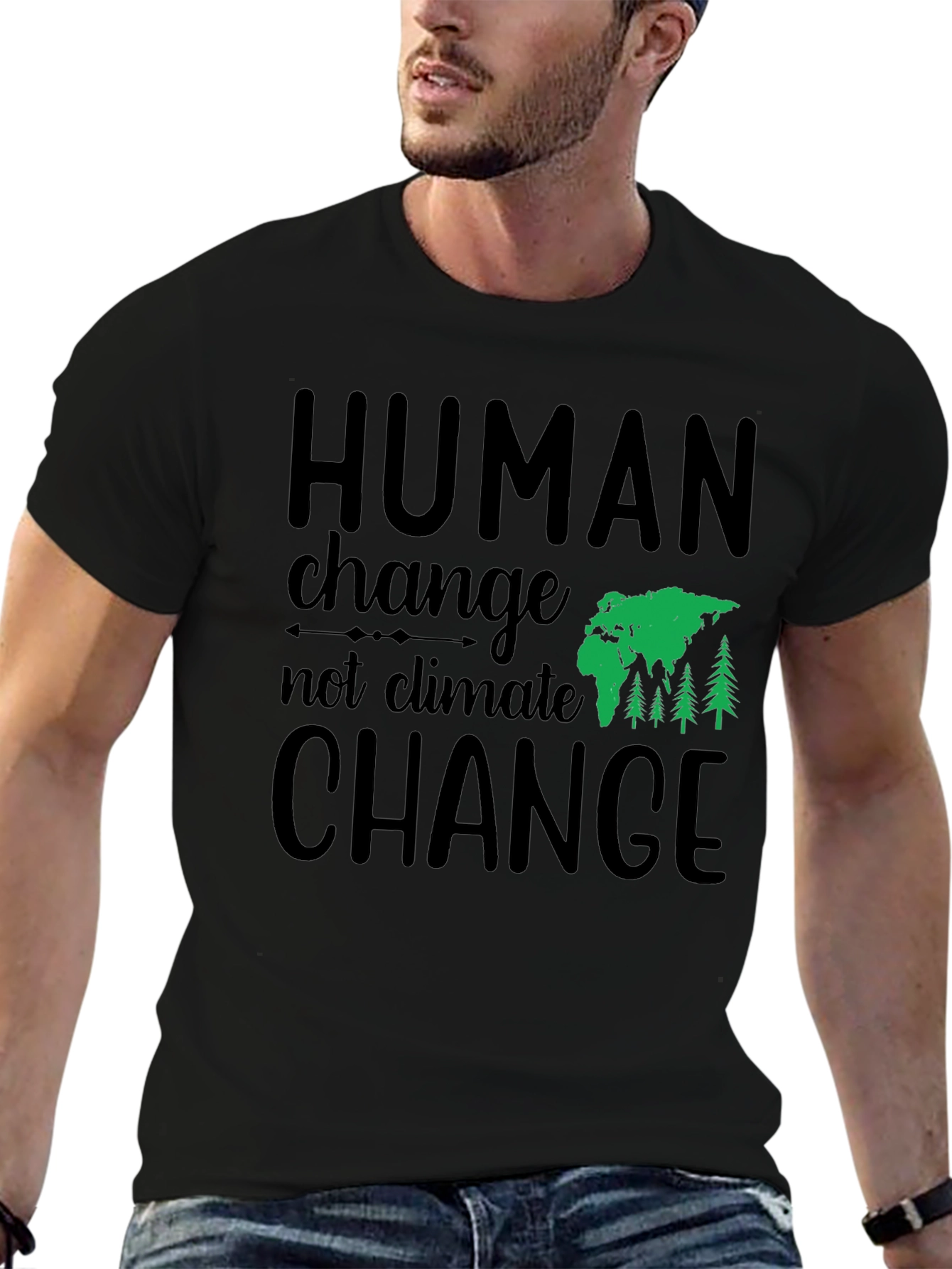 Human Change Tee - Eco-Friendly Graphic T-Shirt