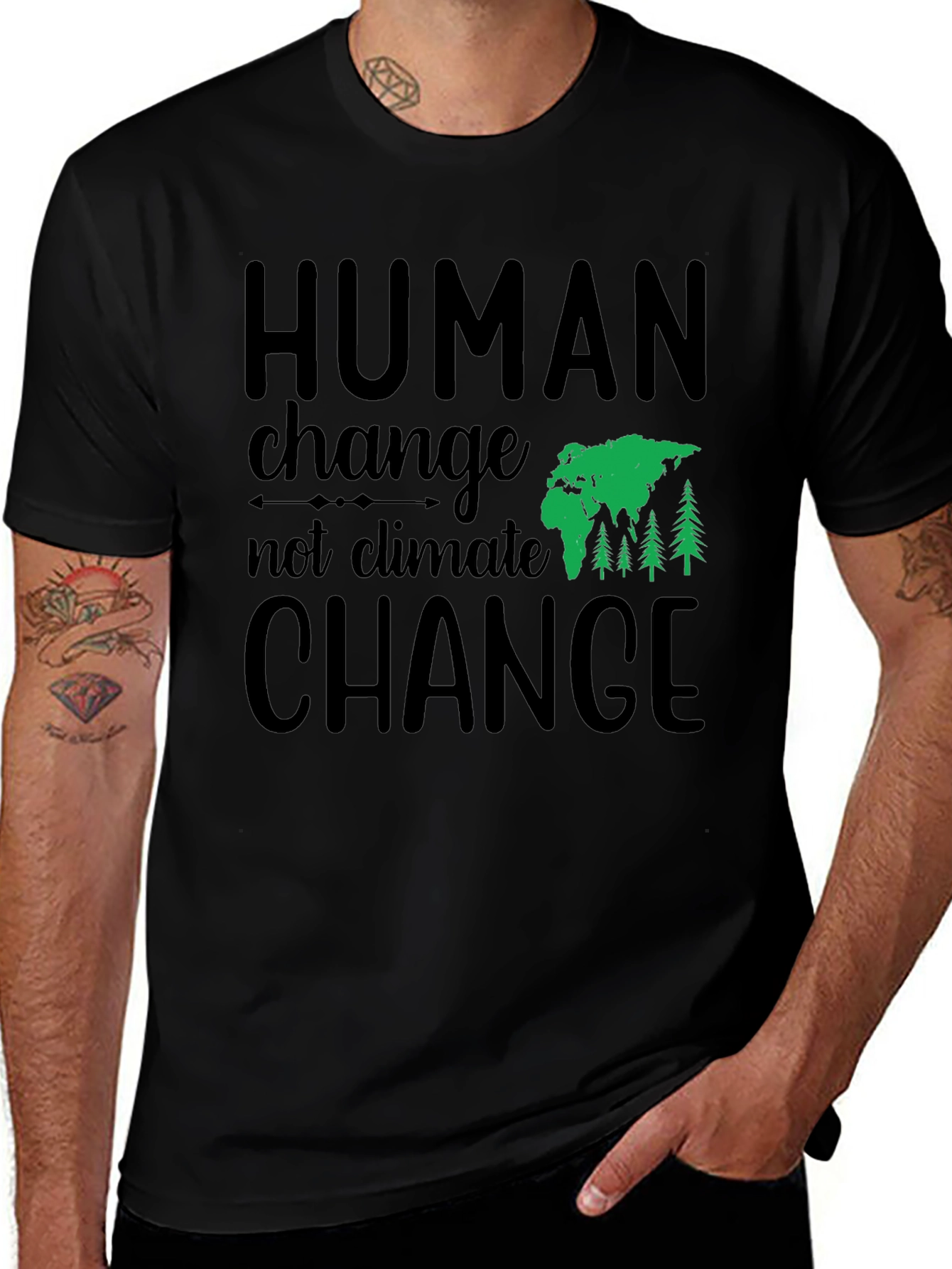 Human Change Tee - Eco-Friendly Graphic T-Shirt