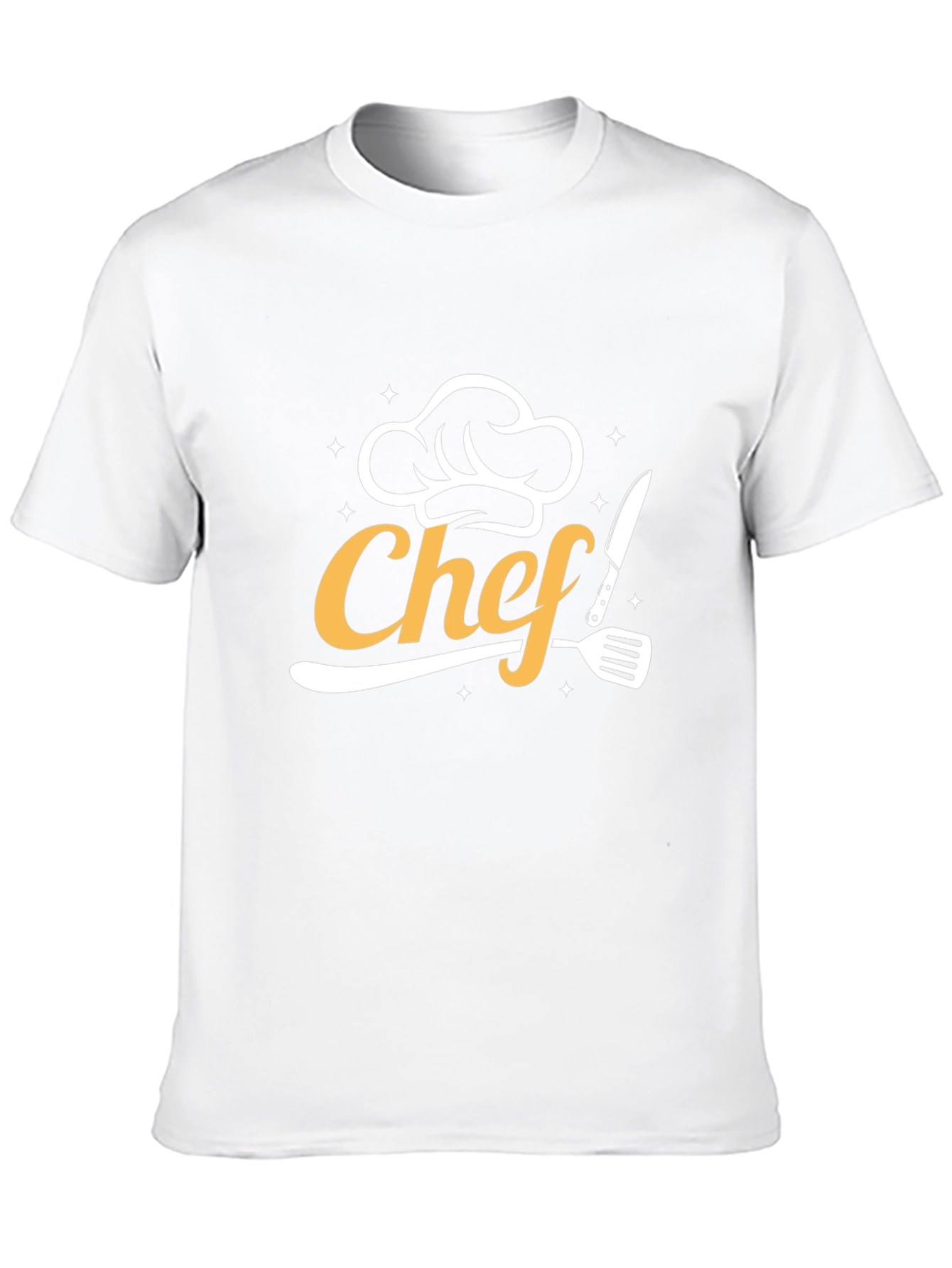 Chef Graphic T-Shirt - Black Cotton Blend Tee