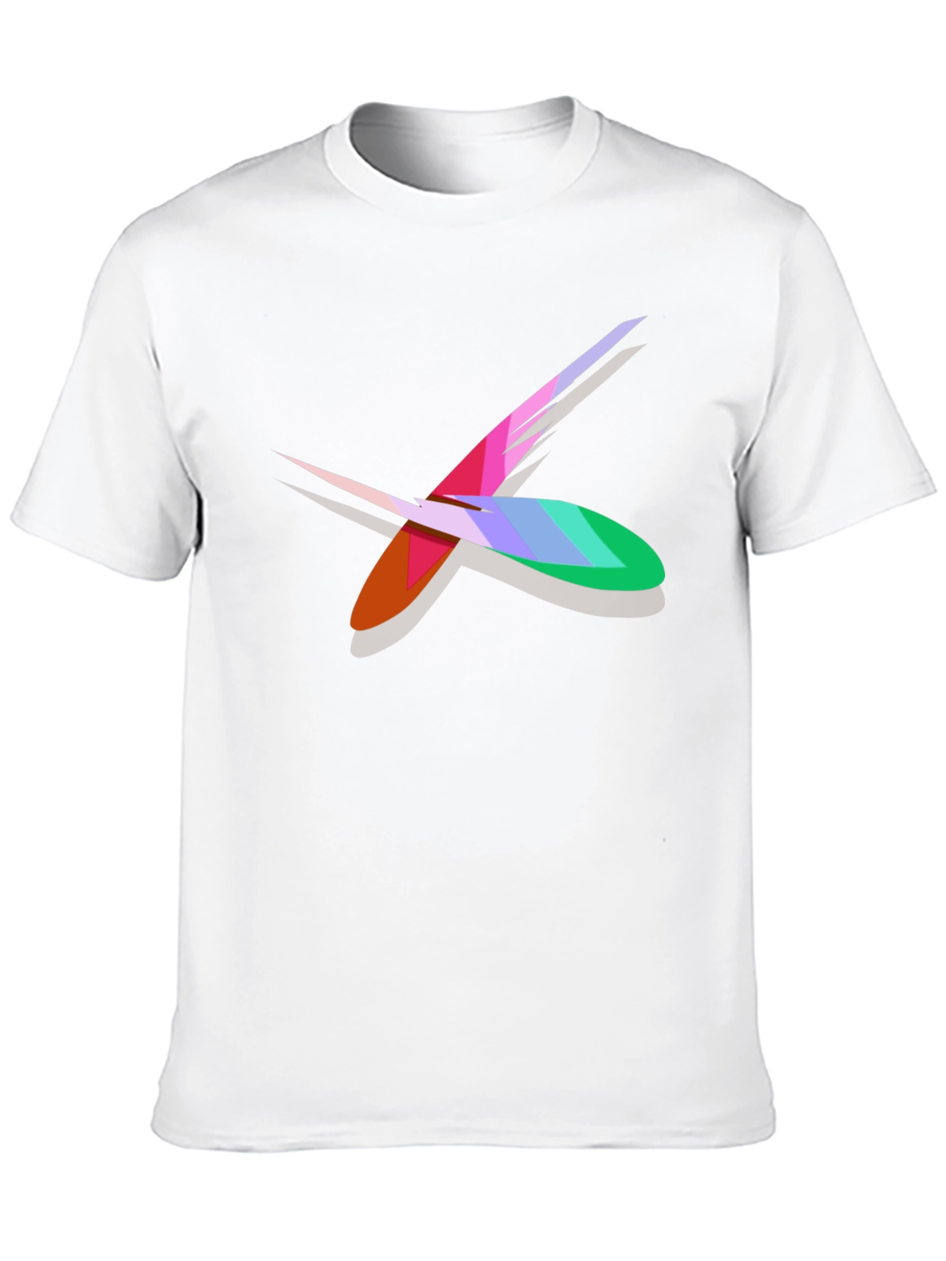 Abstract X Graphic Black Cotton T-Shirt