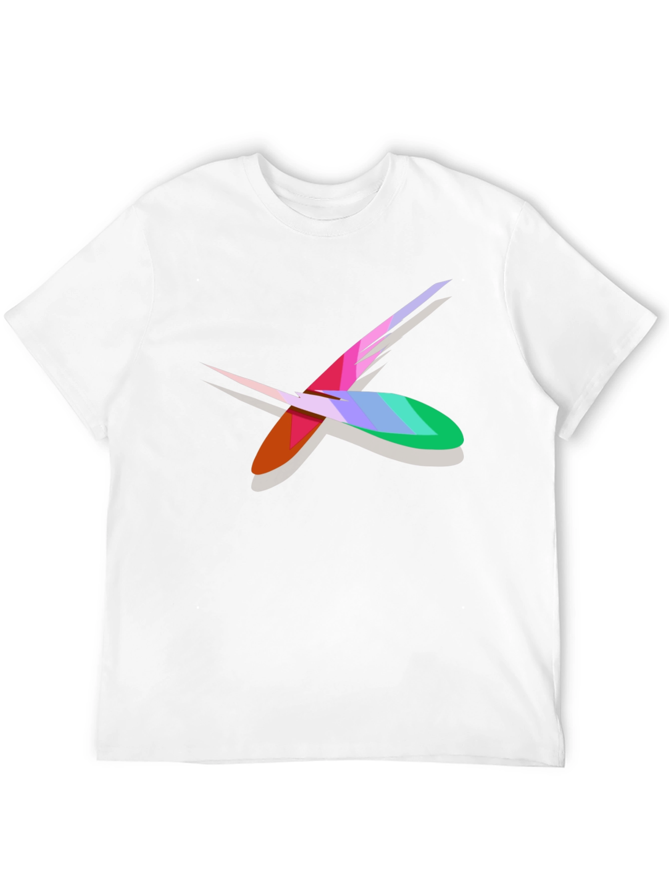 Abstract X Graphic Black Cotton T-Shirt