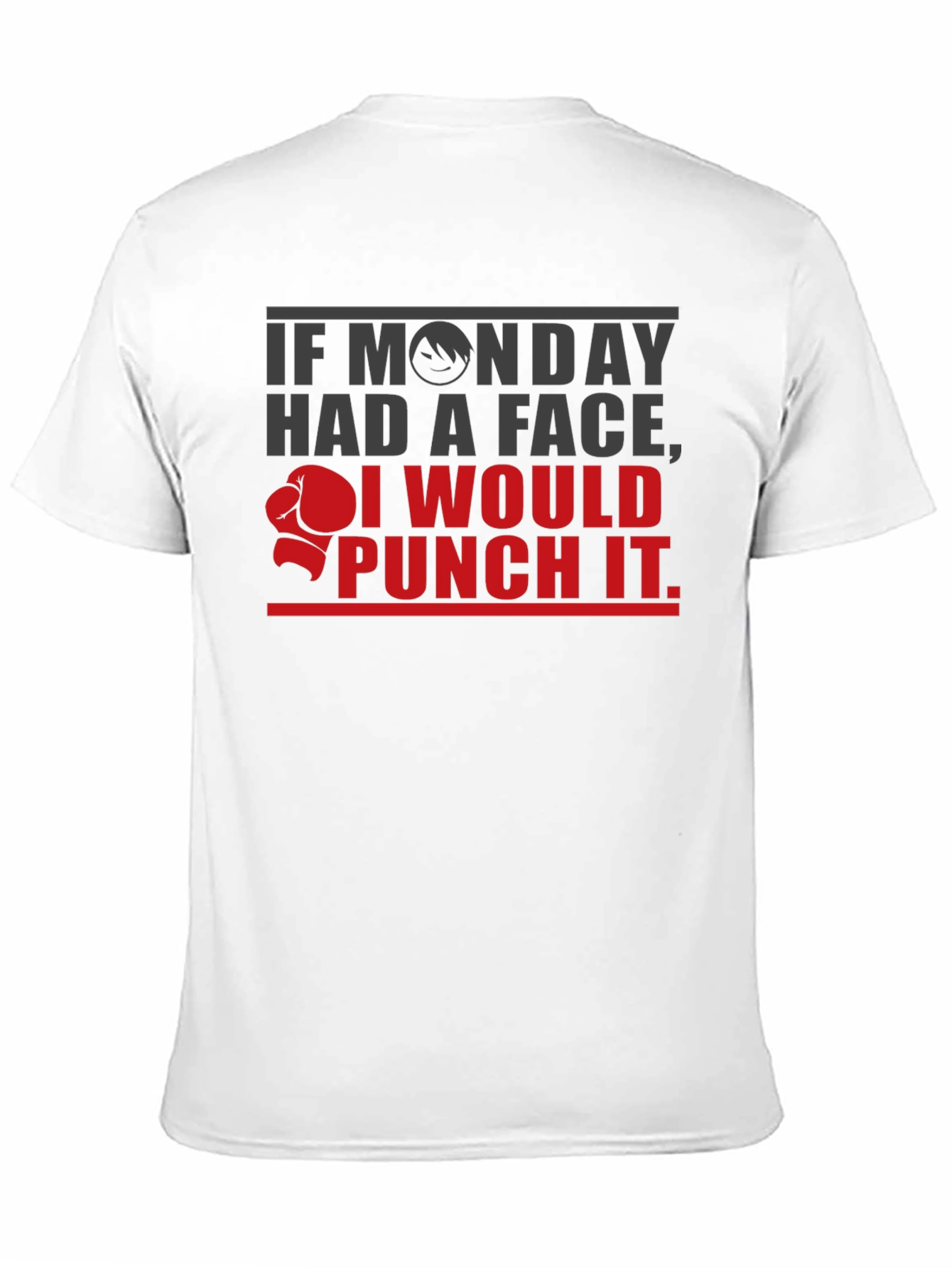 Monday Face Punch T-Shirt - Funny Graphic Tee