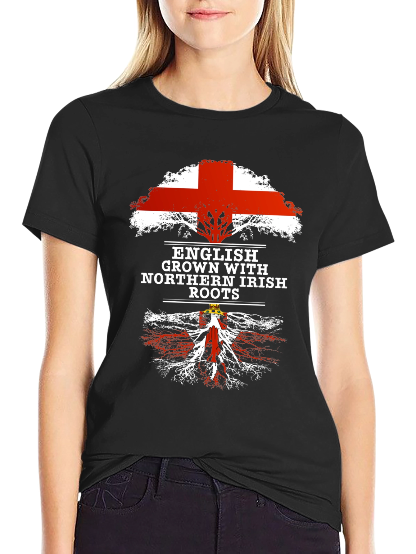 English Grown with Northern Irish Roots T-Shirt
