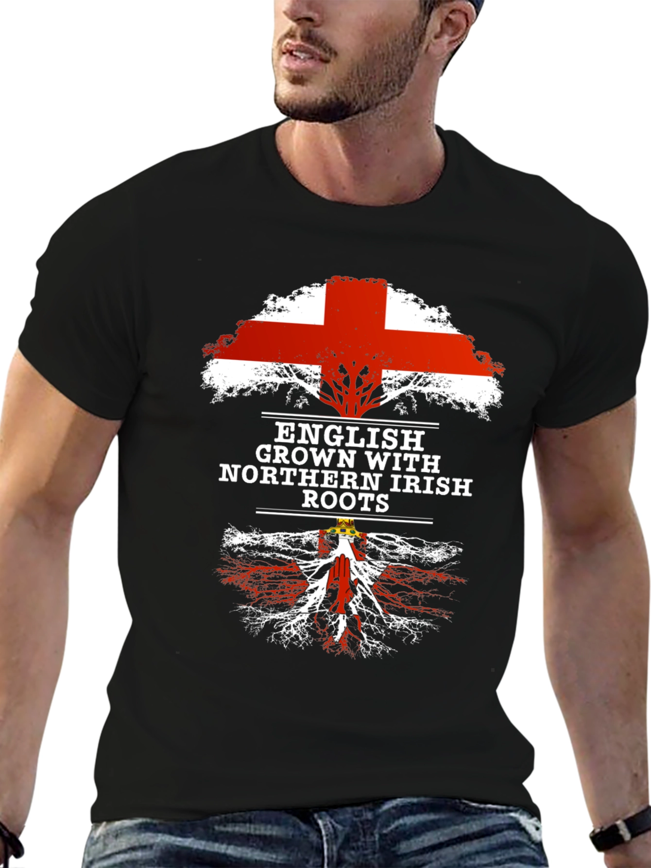 English Grown with Northern Irish Roots T-Shirt