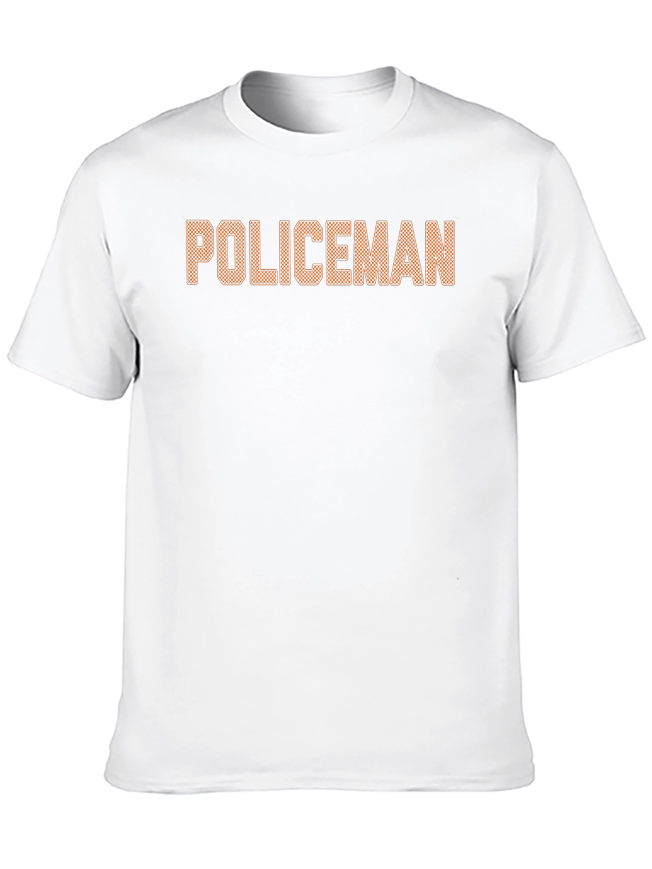 Policeman Graphic Print Black T-Shirt
