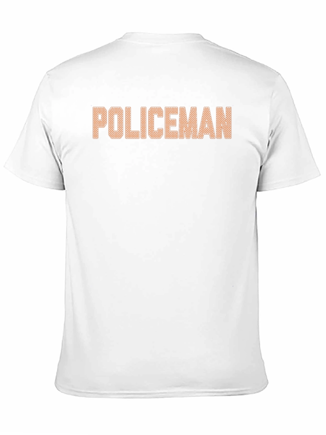 Policeman Graphic Print Black T-Shirt