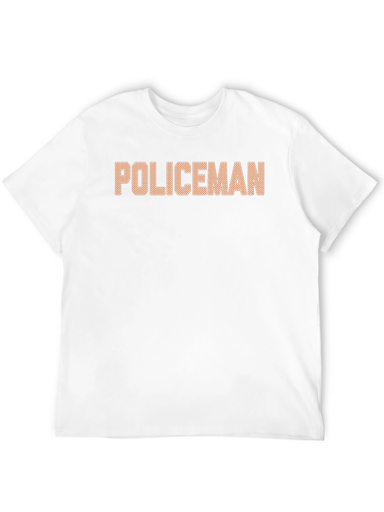 Policeman Graphic Print Black T-Shirt