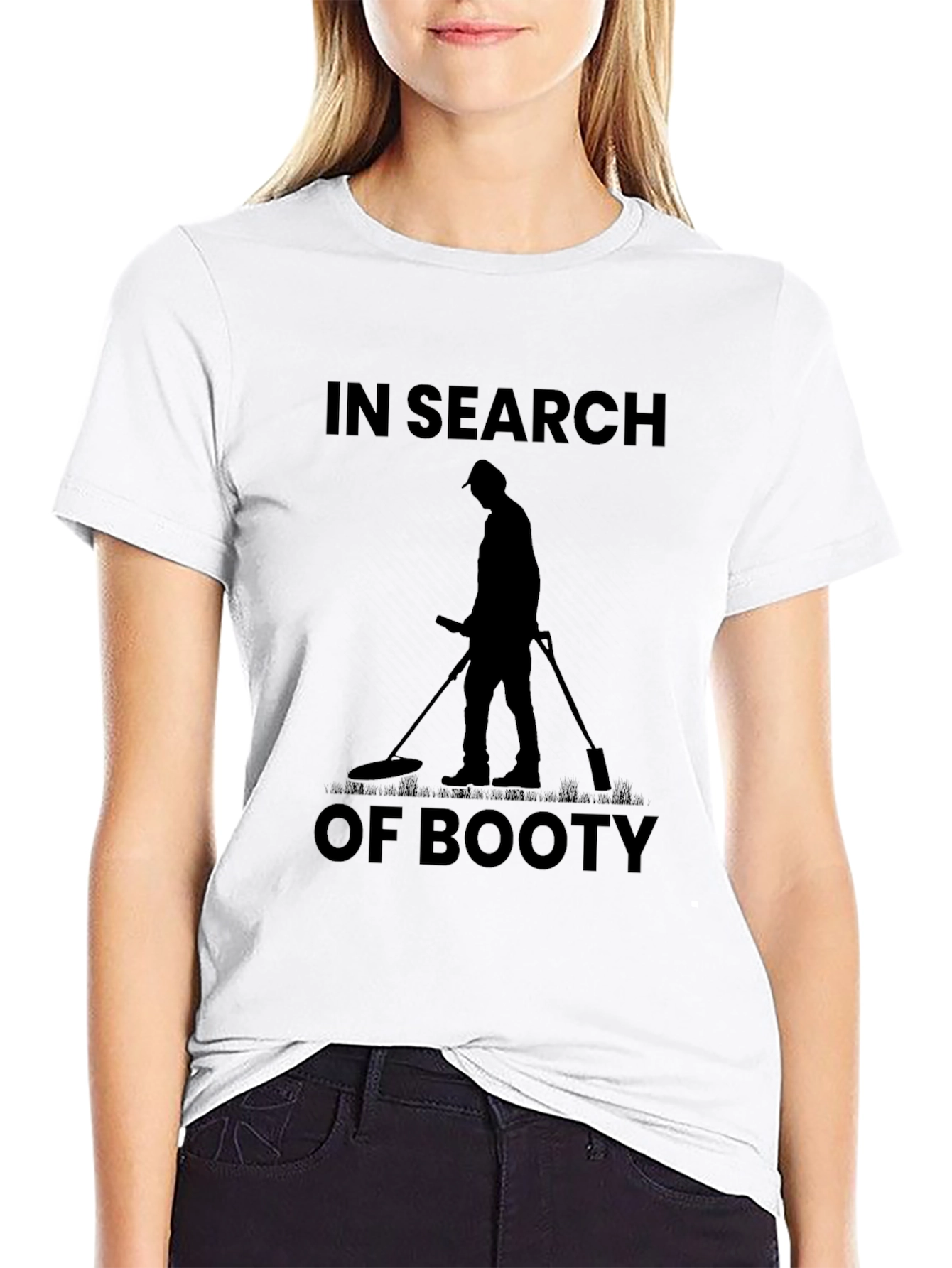 Mens In Search of Booty Black T-Shirt