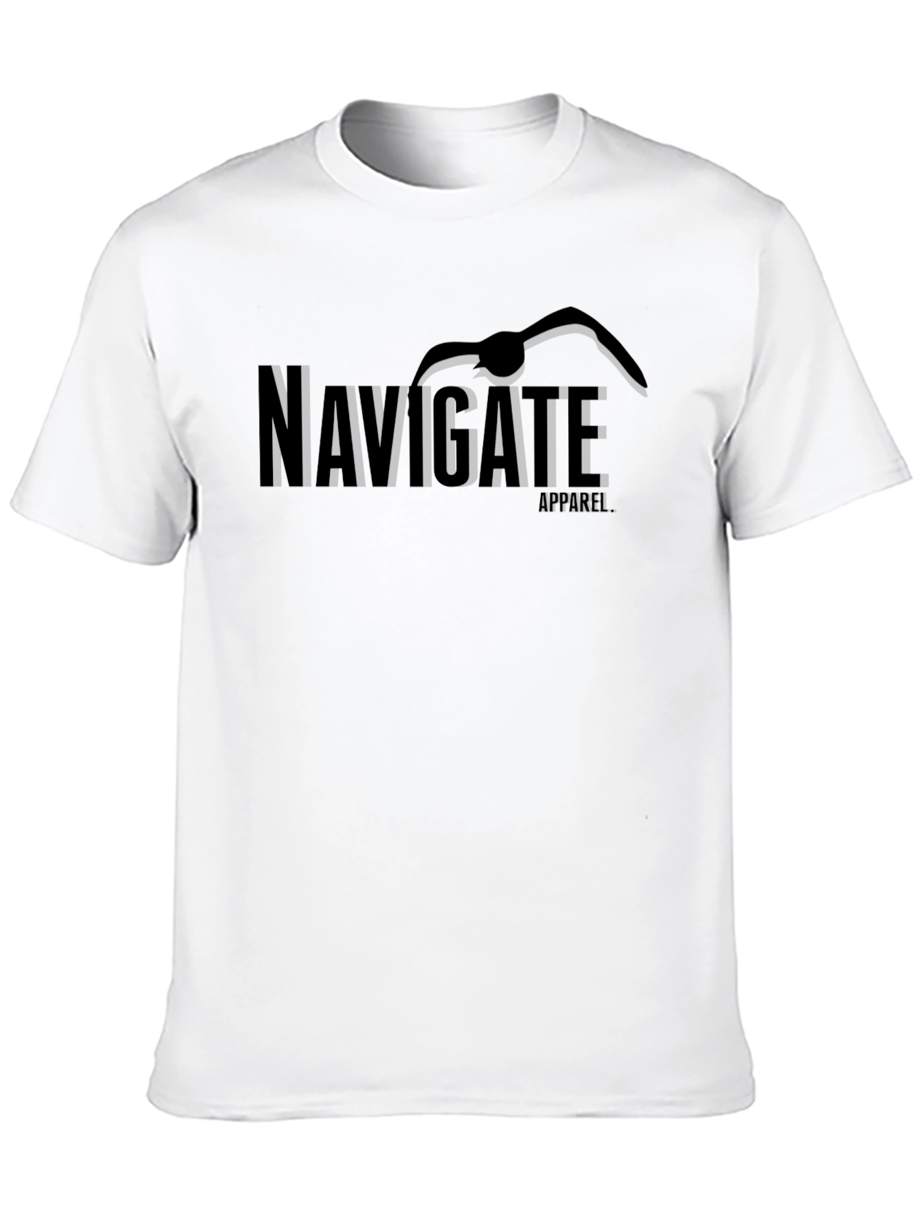 Navigate Apparel Black Graphic T-Shirt