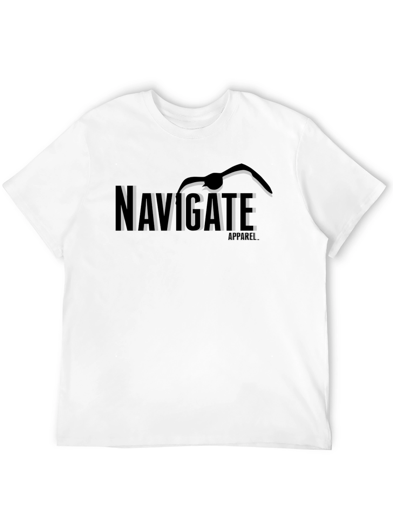 Navigate Apparel Black Graphic T-Shirt