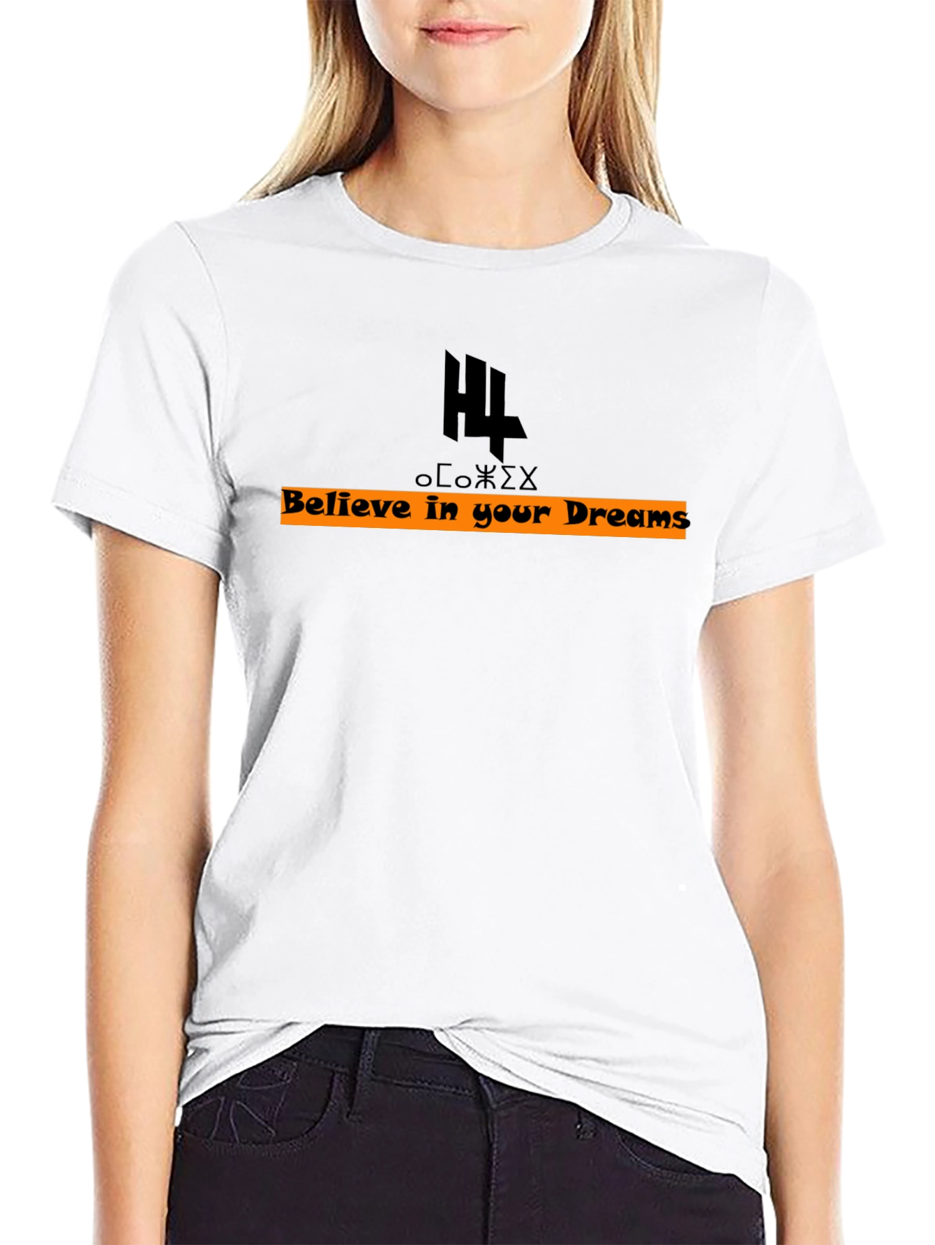 Believe in Your Dreams Black Graphic Tee